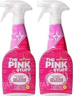 Stardrops - The Pink Stuff - The Miracle Laundry Oxi Stain Remover Spray 2-Pack Bundle (2 Laundry Stain Remover)