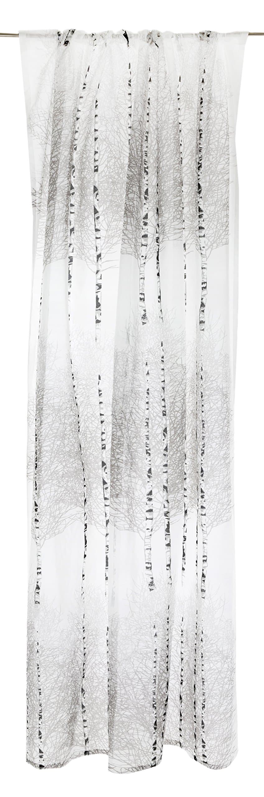 Vallila 140 x 250 cm Koivikko Batist Curtain Panel, Grey
