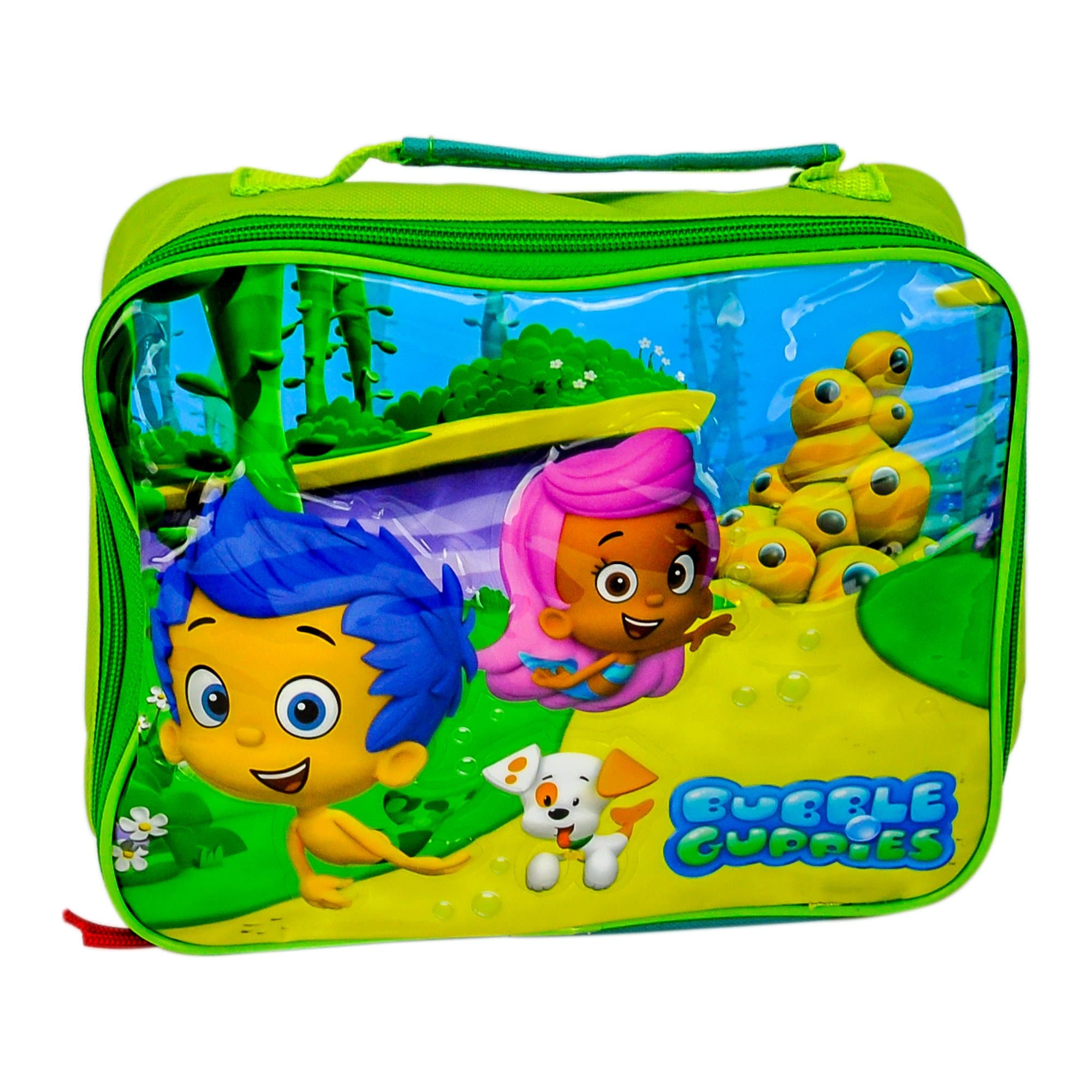 Bubble Guppies Lunch Bag Box with Carry Handle, Ideal for School Lunches, Pink