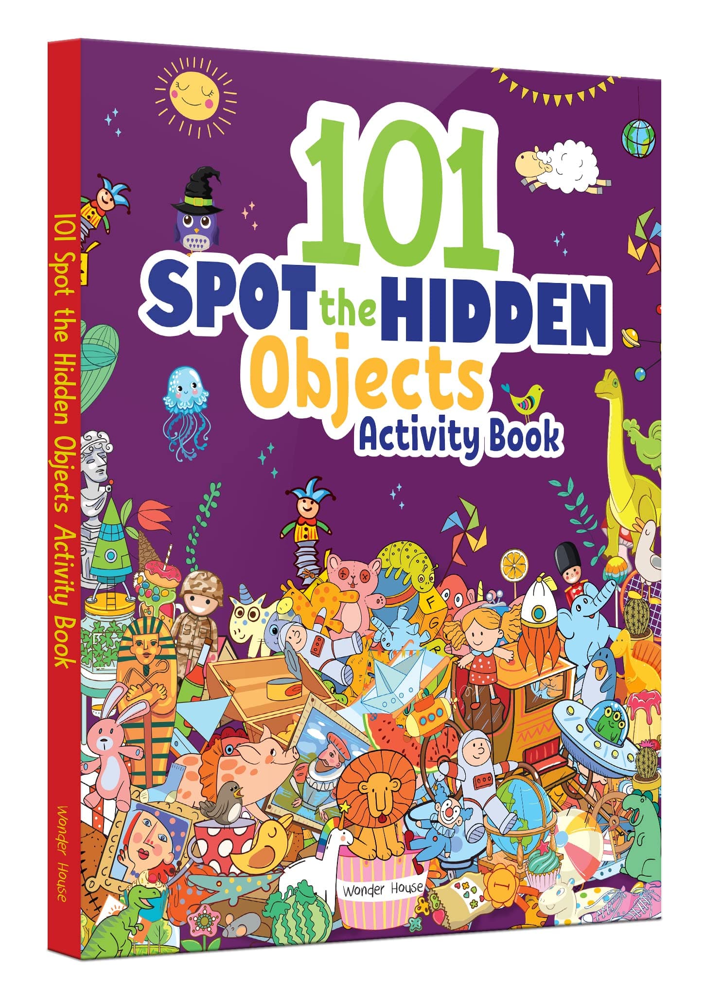 101 Spot the Hidden Objects Activity Book Boost Focus, Visual Discrimination & Observation Skills | Fun and Engaging Puzzles with Thematic Scenes | Ages 4–8 | 2 Hours of Screen-Free Brain-Boosting Fun