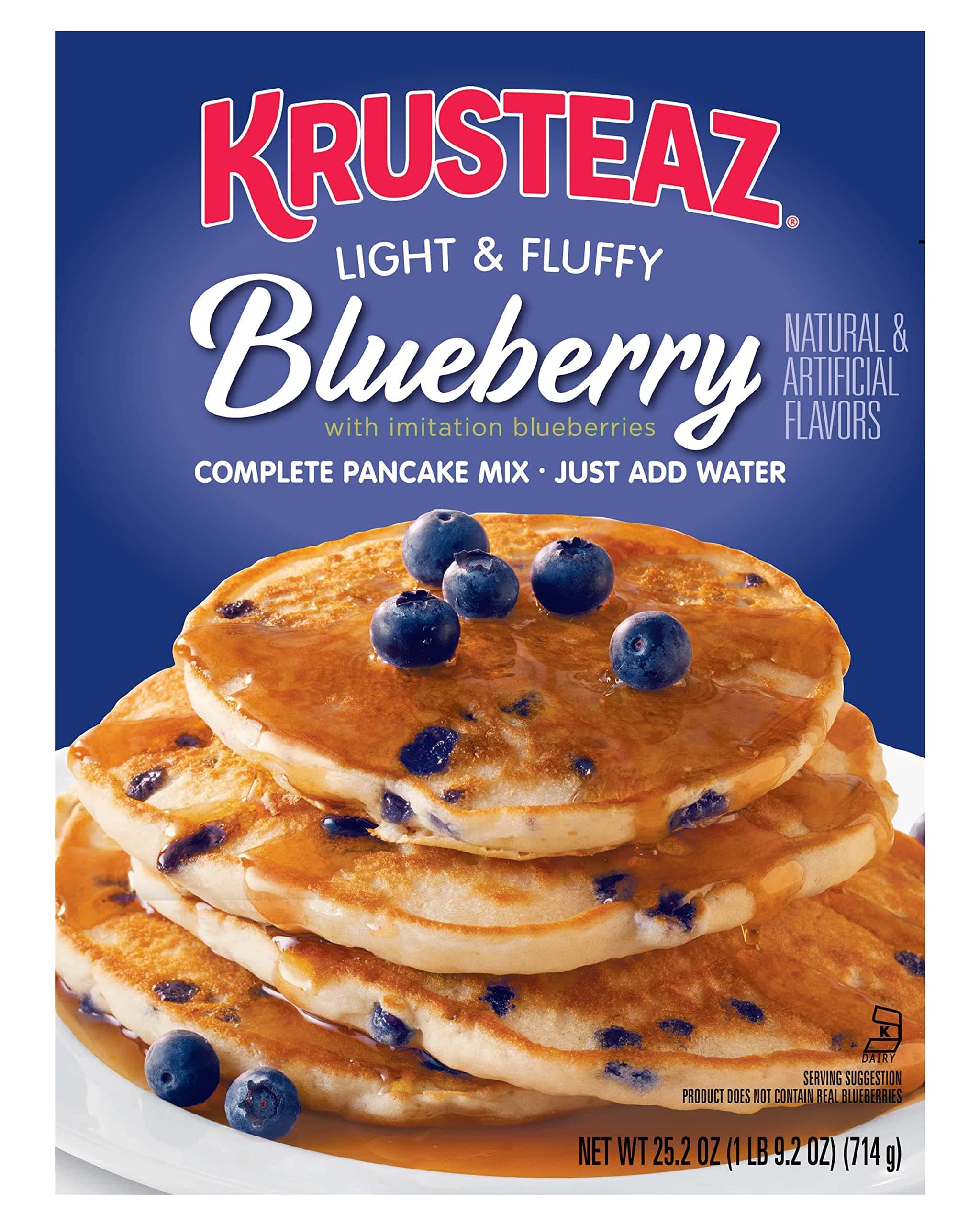 Light & Fluffy Complete Pancake Mix, Blueberry 25.2 Ounce (Pack of 2)