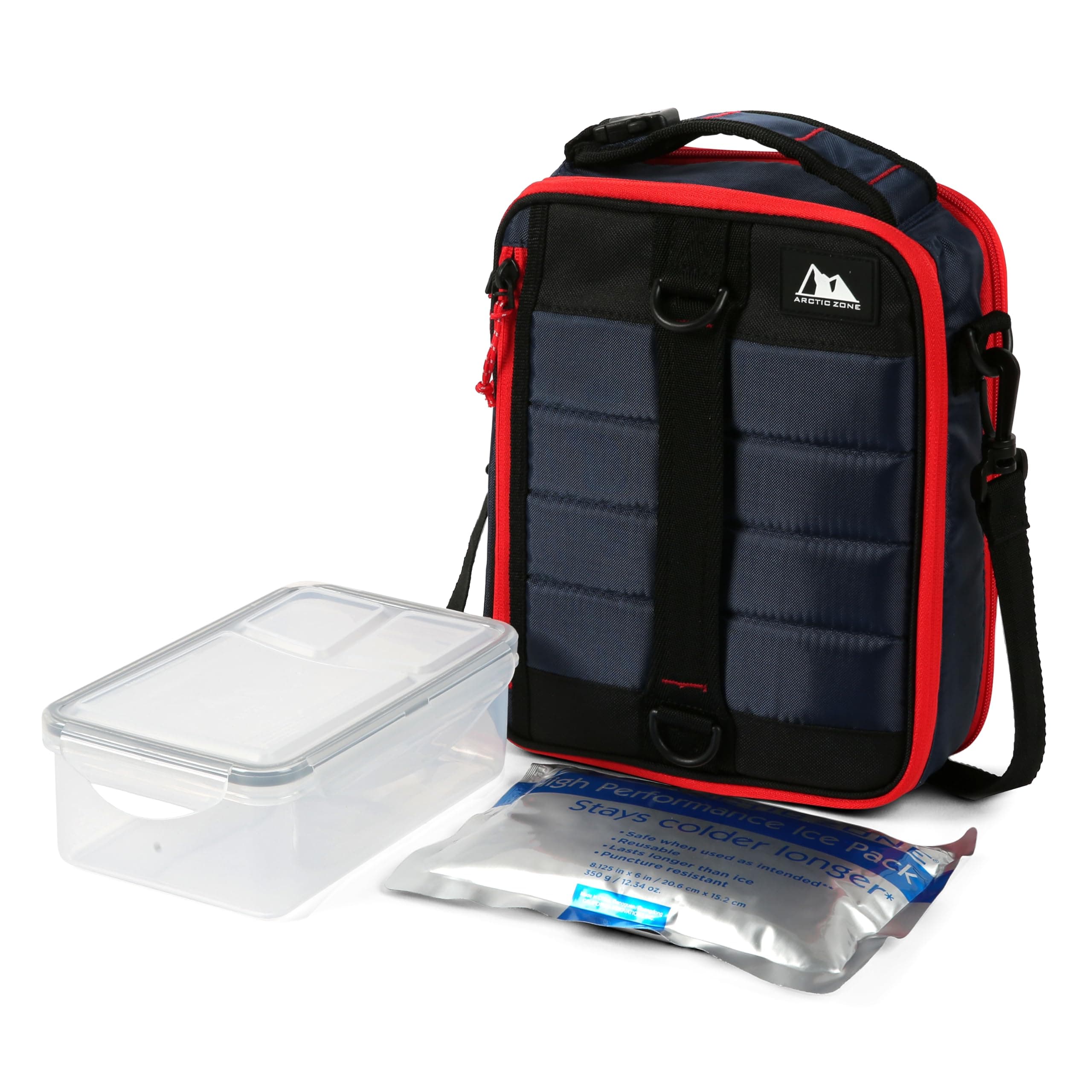 Ultimate Expandable Insulated Lunch Box, Dual Compartment Insulated - Navy