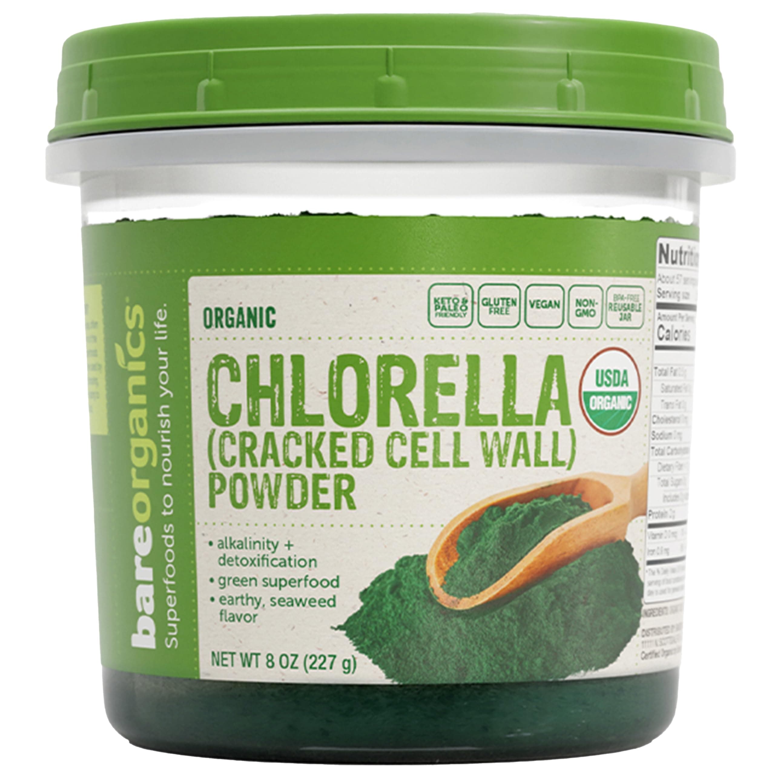 Raw Organic Chlorella Cracked Cell Wall Powder