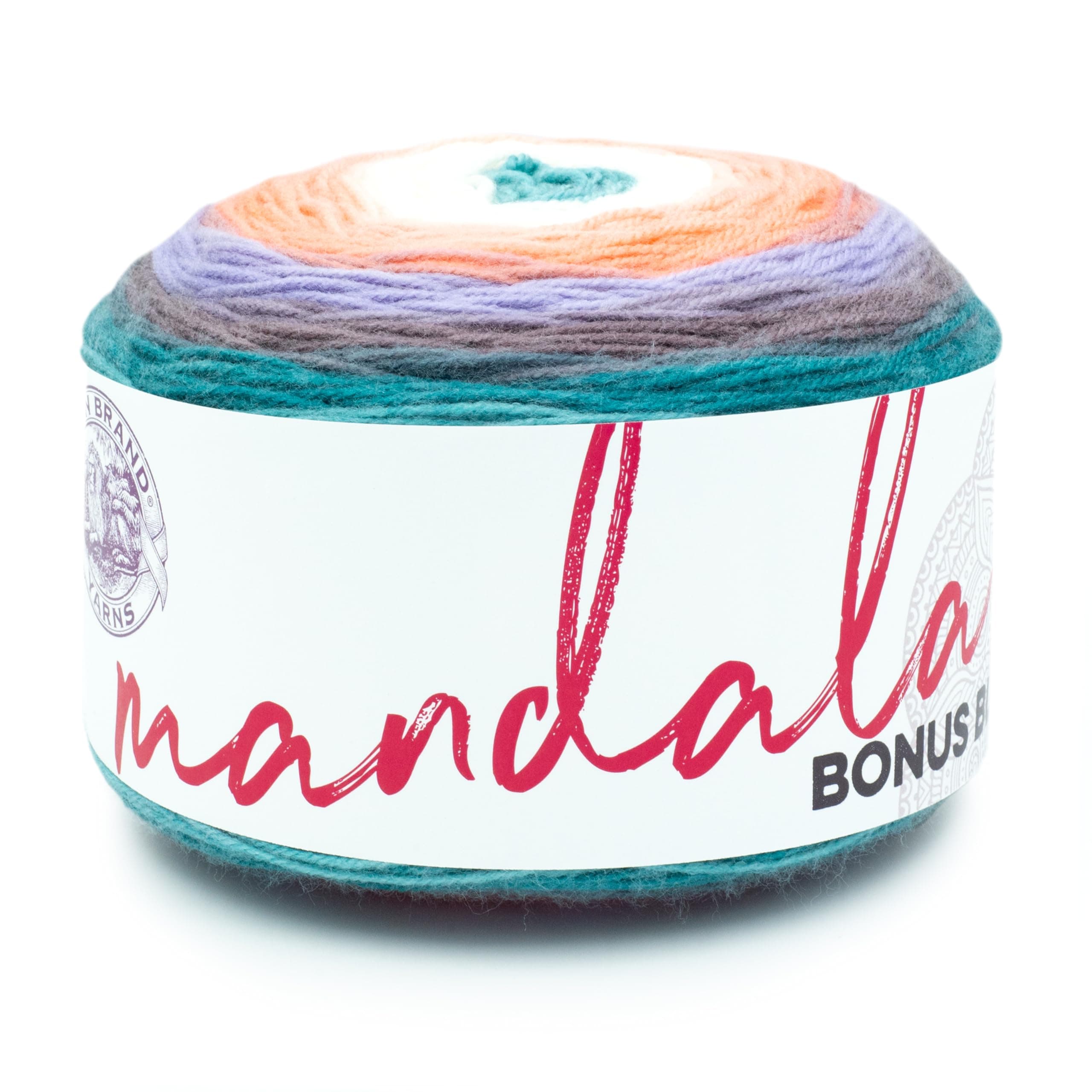 Lion Brand Yarn Mandala Bonus Bundle Yarn, Pegasus