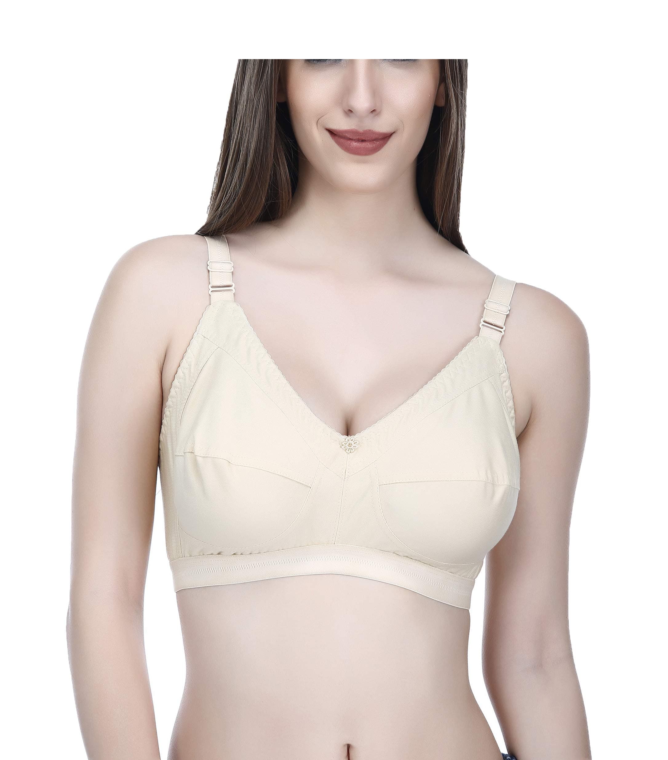 ElinaWomen's Hosiery Non-Padded Wire Free Regular Bra