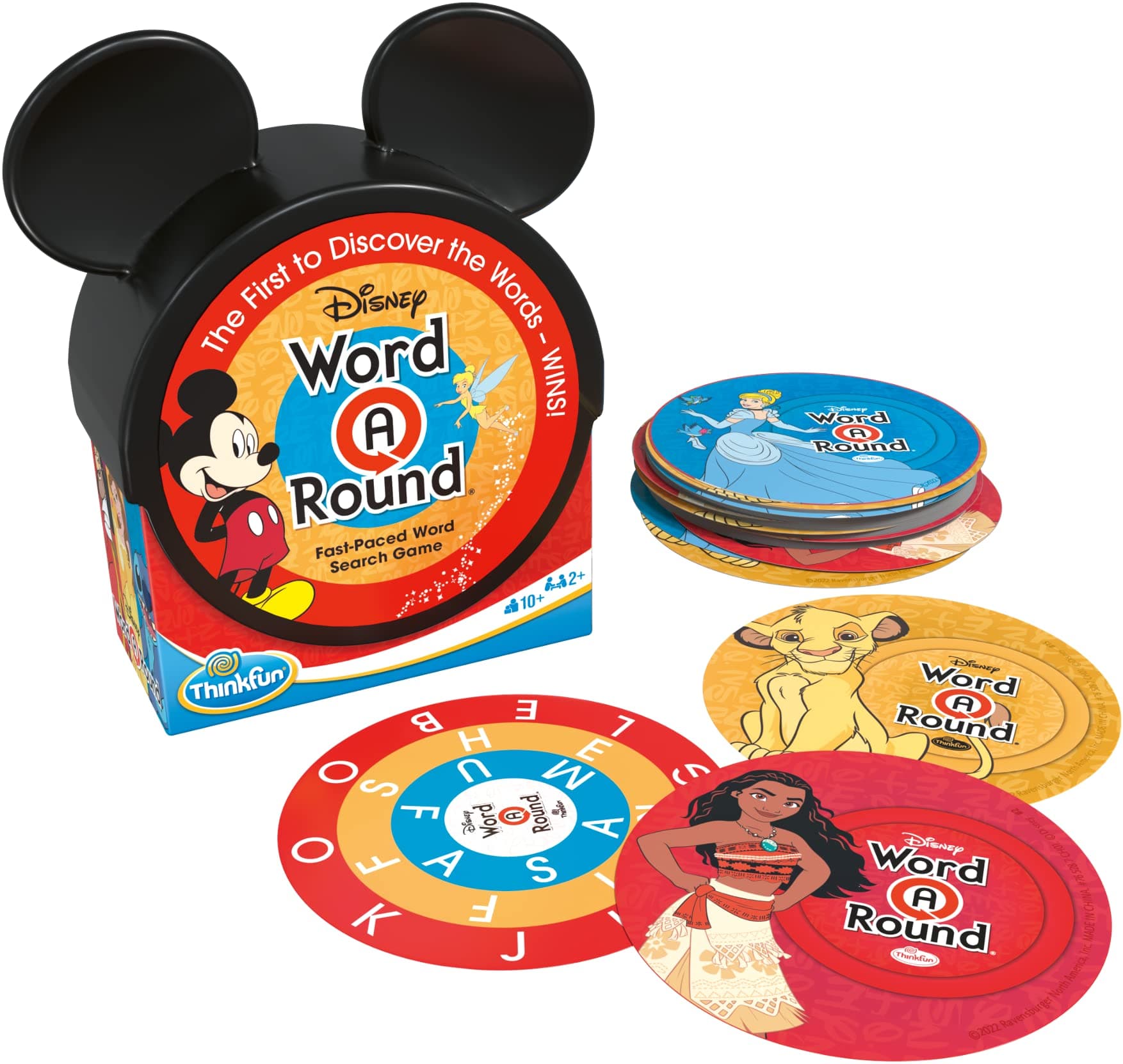 Think Fun Disney WordARound: Read The Word Around The Card Trivia Game for 10+