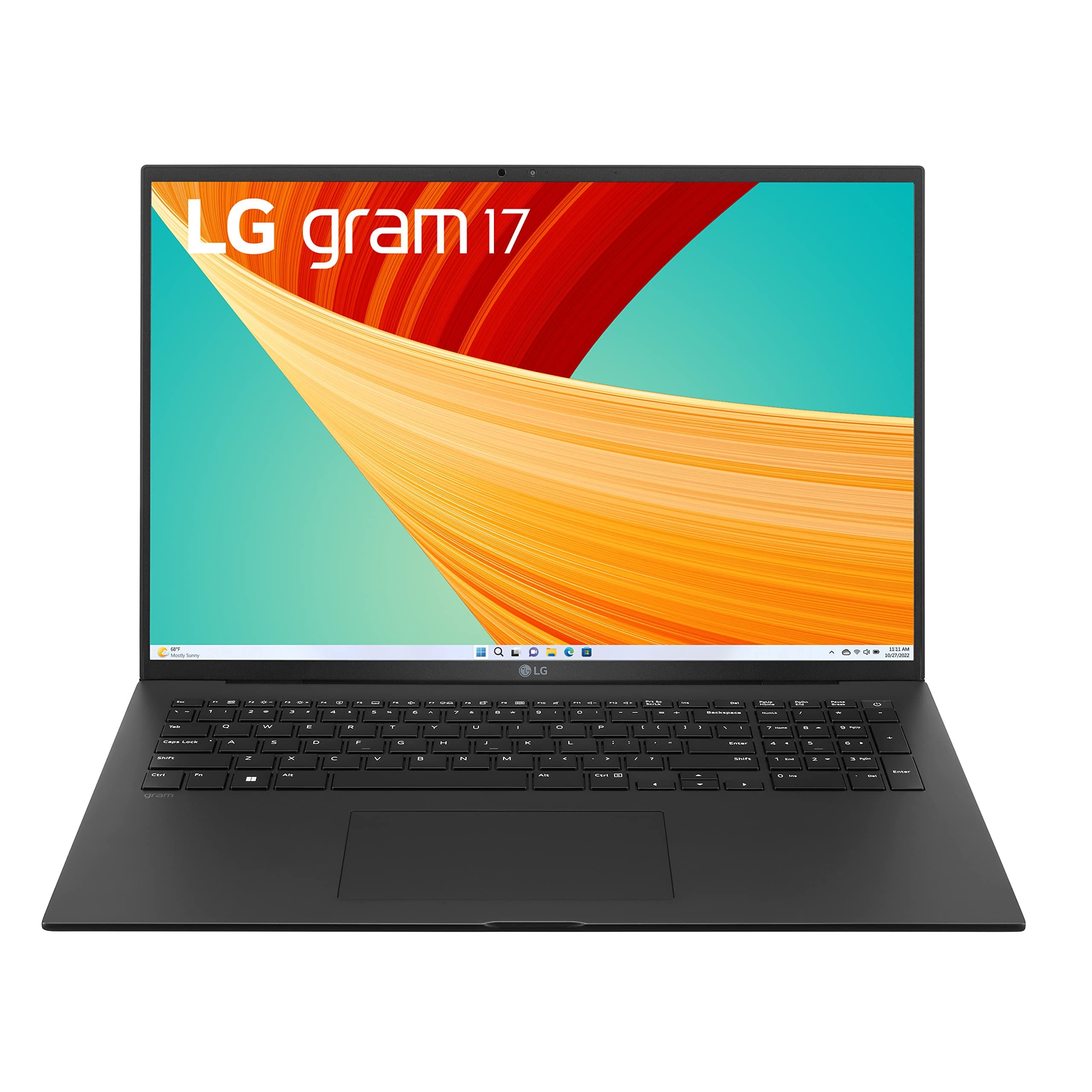 gram 17” Lightweight Laptop, Intel 13th Gen Core i7 Evo Platform, Windows 11 Home, 16GB RAM, 1TB SSD, Black