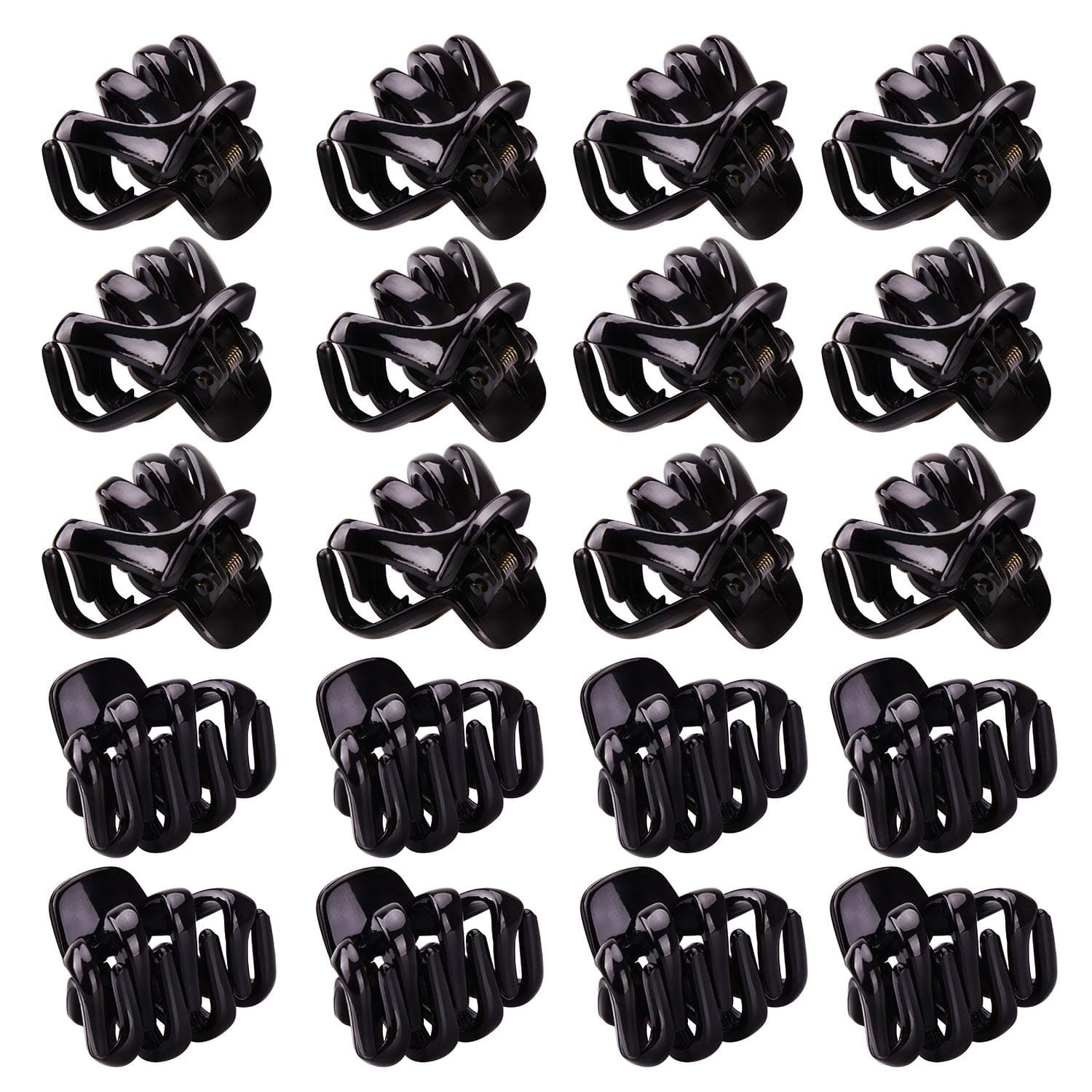 20 Pack Small Hair Claw Clips for Thin Hair 1.6" No-Slip Strong Hold Hair Jaw Clips for Women Girls
