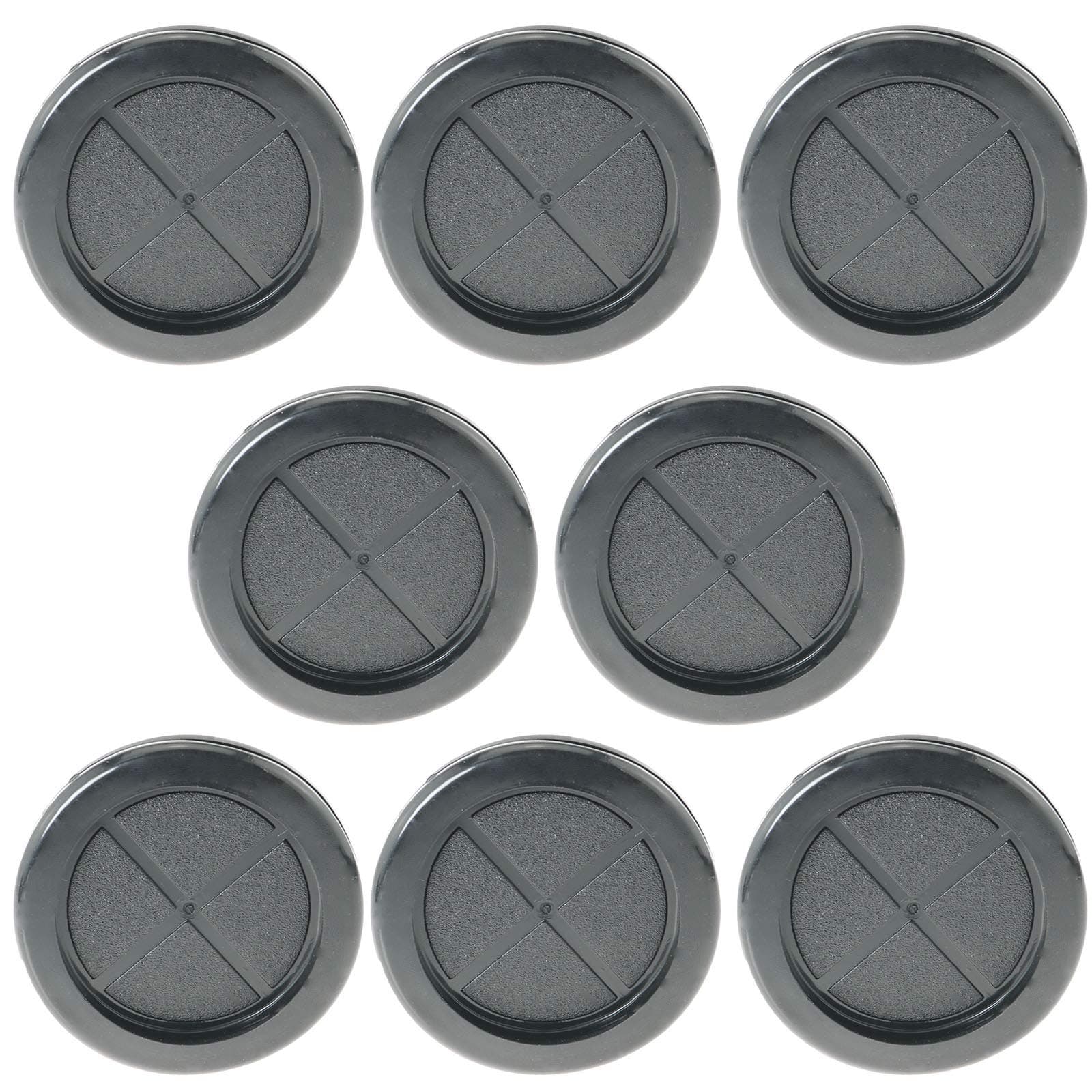 DTTRA 8PCS Rubber Grommet, 1-11/16'' Inside Diameter 2'' Drill Hole, Rubber Hole Plug, Synthetic Rubber Grommets, Firewall Plug Grommet, Double-Sided Round