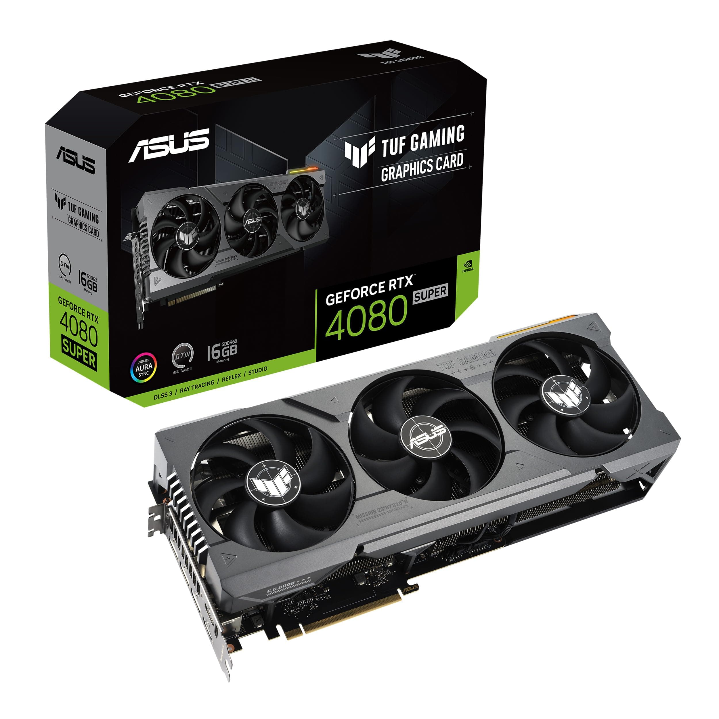 TUF Gaming NVIDIA GeForce RTX™ 4080 Super Gaming Graphics Card (PCIe 4.0, 16GB GDDR6X, HDMI 2.1a, DisplayPort 1.4a)