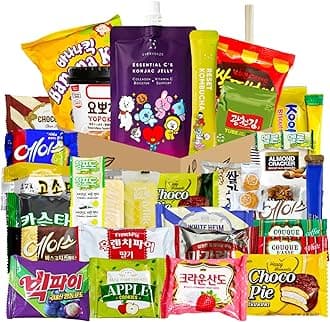 Korean Snack Box 38 Count - Variety of Individually Wrapped Korean Snacks with Chips, Sweets and Tteokbokki for Kids, Children, College Students and Adults. Gift Box for K-Food Lovers - Journey of Korea