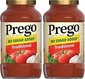 Traditional No Sugar Added Pasta Sauce, 23.5 Oz Jar (Pack of 2)