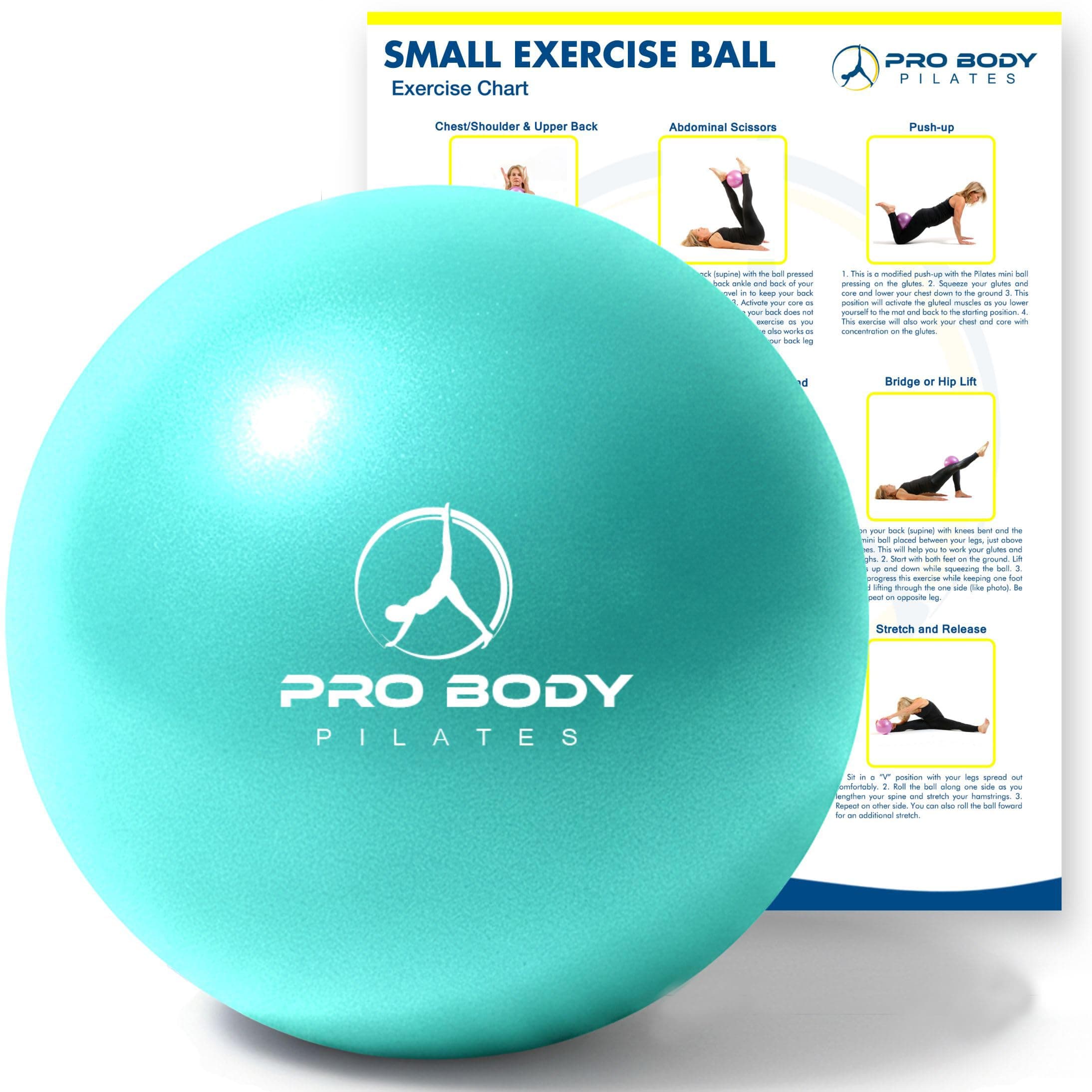 Mini Exercise Ball - 9 Inch Bender Ball For Stability, Barre, Pilates, Yoga, Core Training And Physical Therapy