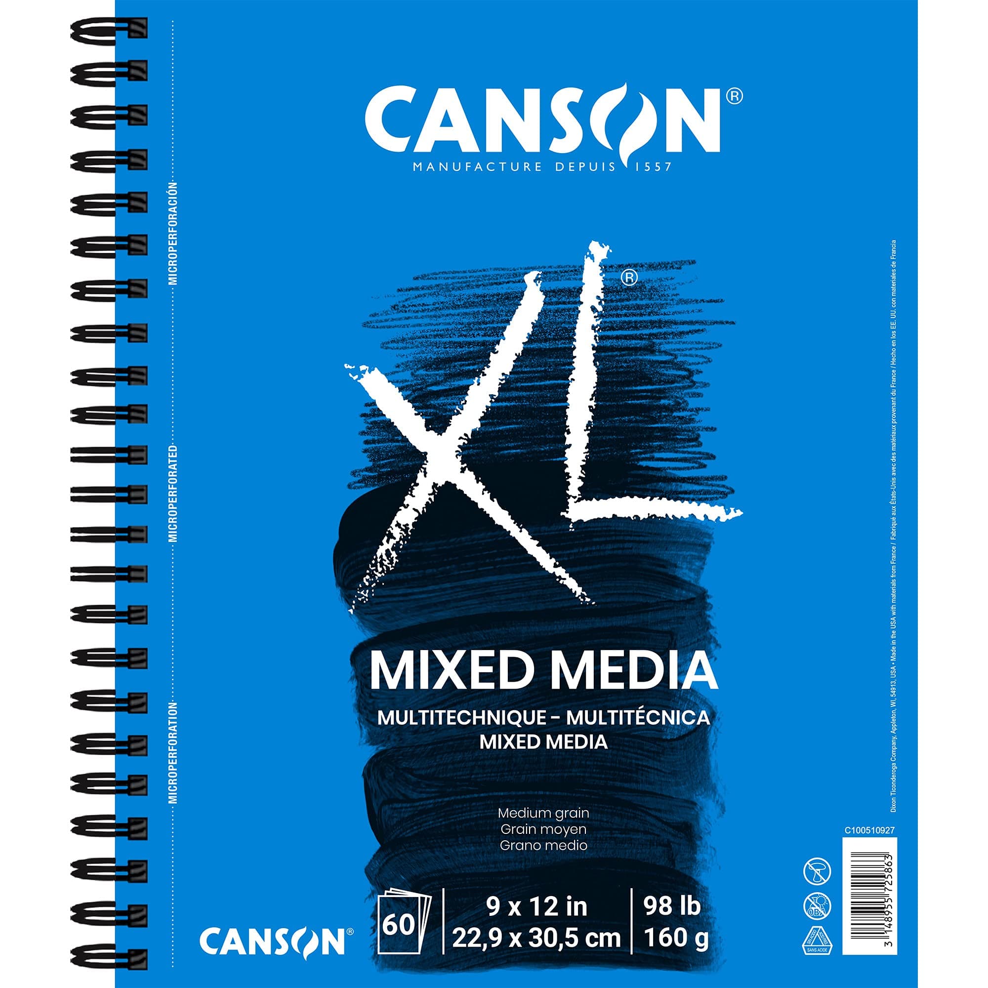 Canson XL Series Mixed Media Pad 9" x 12"