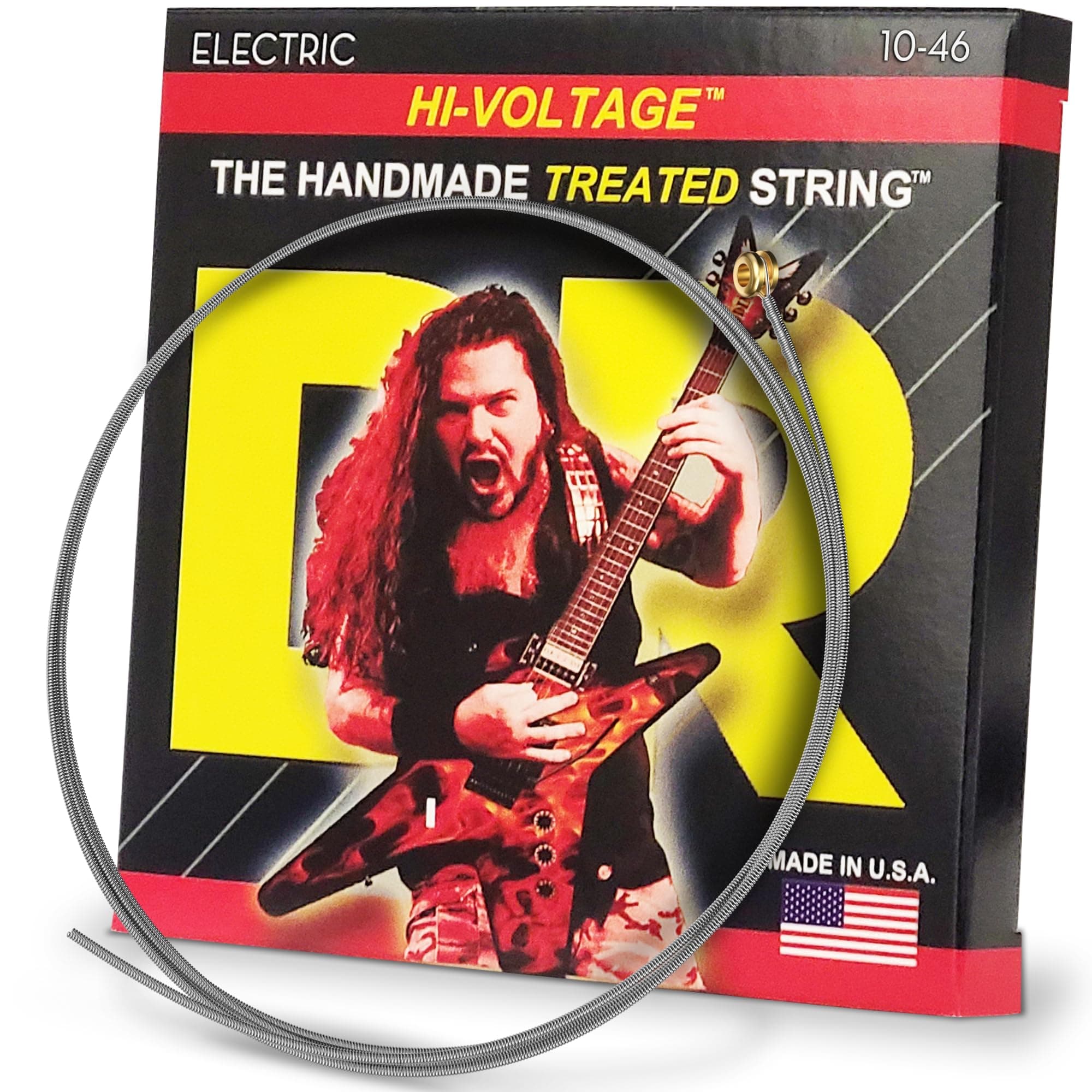 DR Strings DBG-10 Hi-Voltage Dimebag Darrell Signature Electric Guitar Strings - .010-.046
