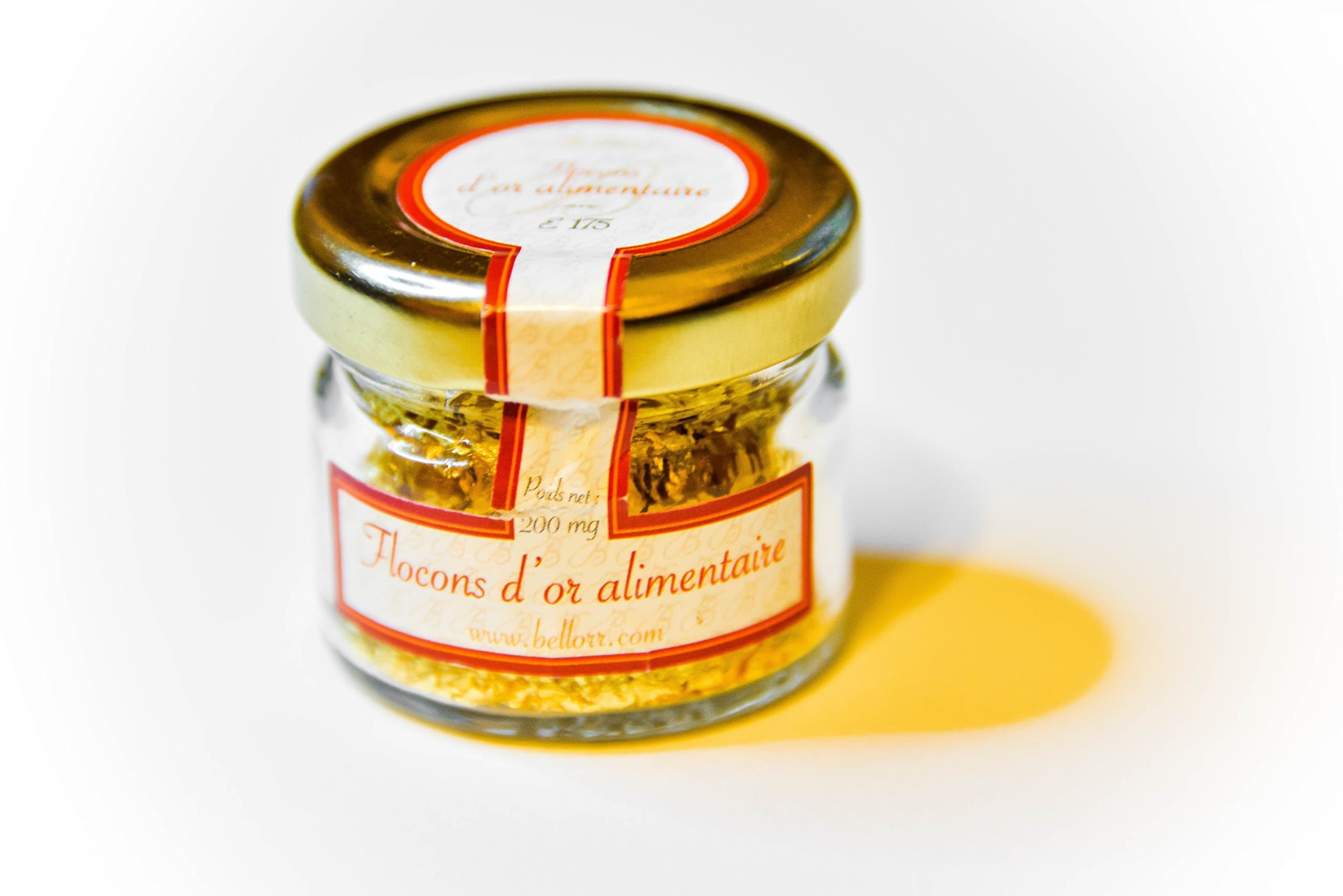 Bellorr 22k Edible Gold Leaf Flakes, 200mg