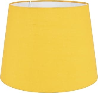 MiniSun | Modern Tapered Light Shade in a Mustard Fabric Finish | Floor Lamps & Torchieres, Home Décor & Improvement Essential | 350mm Shade Width