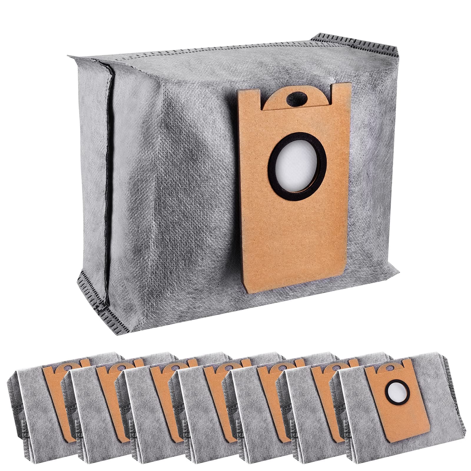 8 Pack Dust Bag for eufy L35 Hybrid+ Robotic Vacuum, Deordorizing Replacement Bag for Auto-Empty Station, 3L Large Capacity Disposal Bag RoboVac Accessory