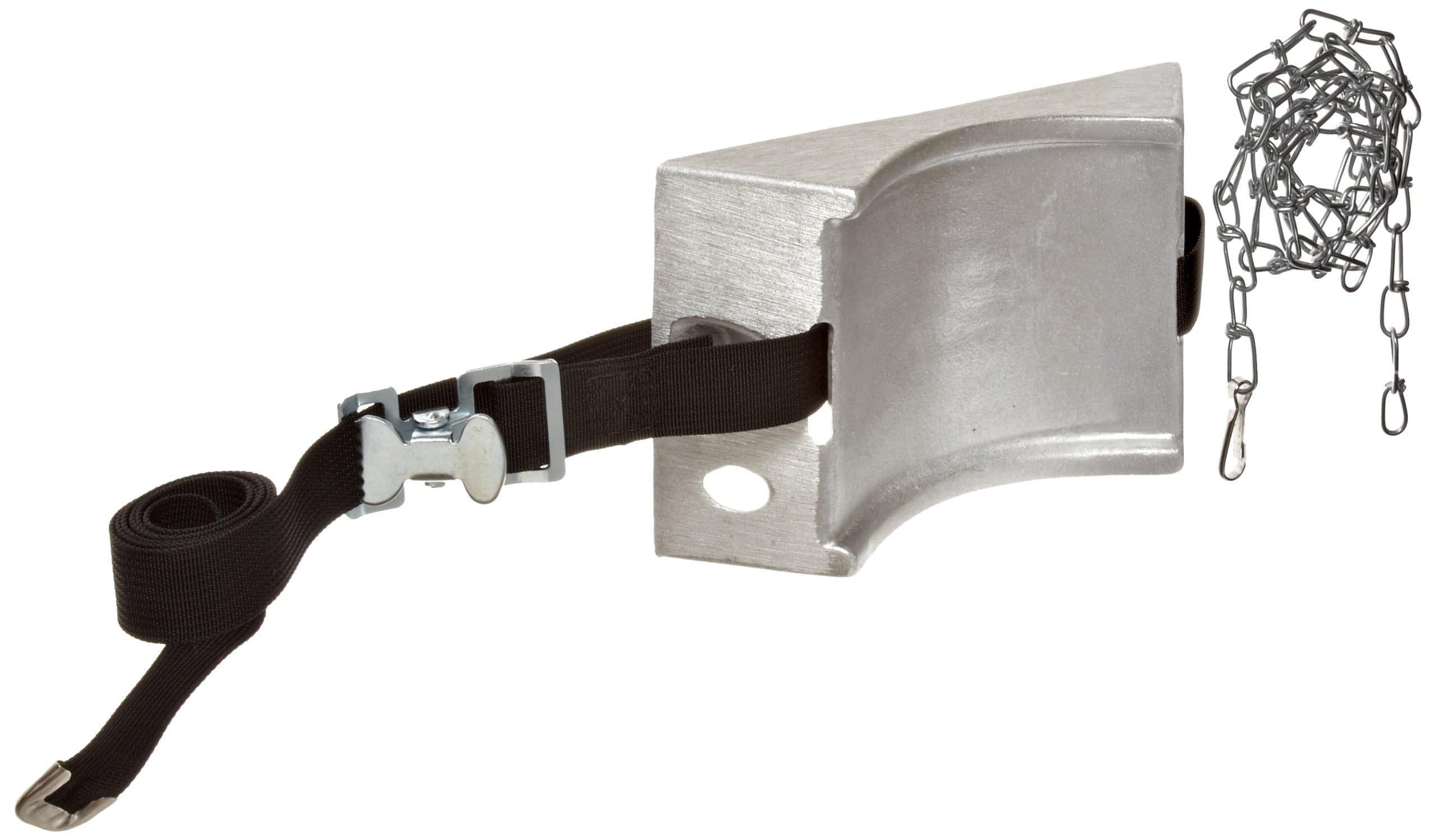 Talboys 717 Aluminum Cylinder Wall Bracket with Strap and Chain, 1.875" Length x 8.125" Width x 4.625" Height