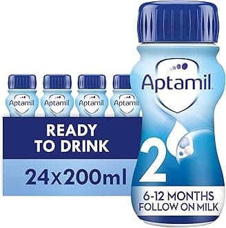 – 2 Follow On Baby Milk Ready to Use Liquid Formula 6-12 Months 200 ml (Pack of 24 bottles)
