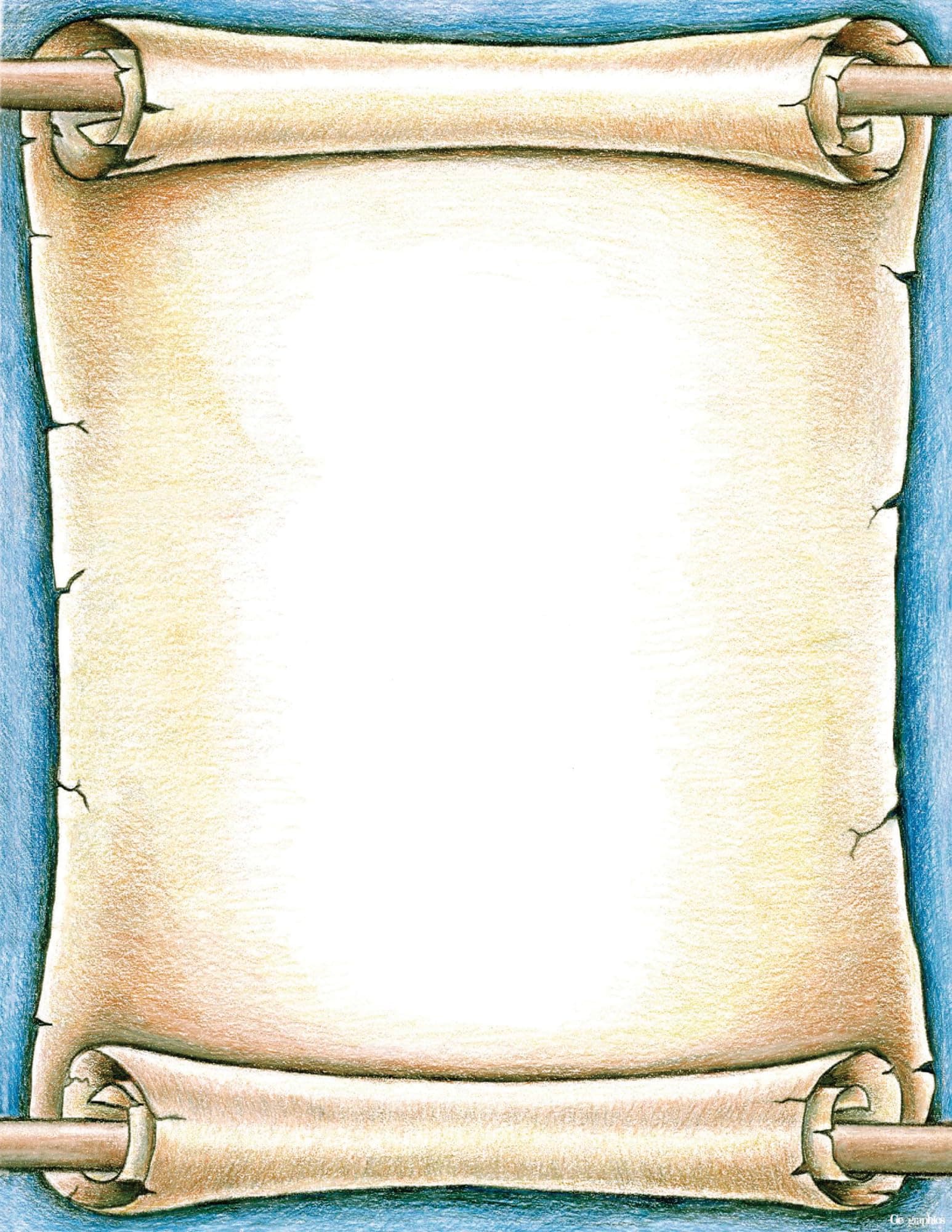 Royal Consumer Products School Specialty Scroll Design Printer Paper, 8-1/2 x 11 Inches, 100 Sheets - 067575