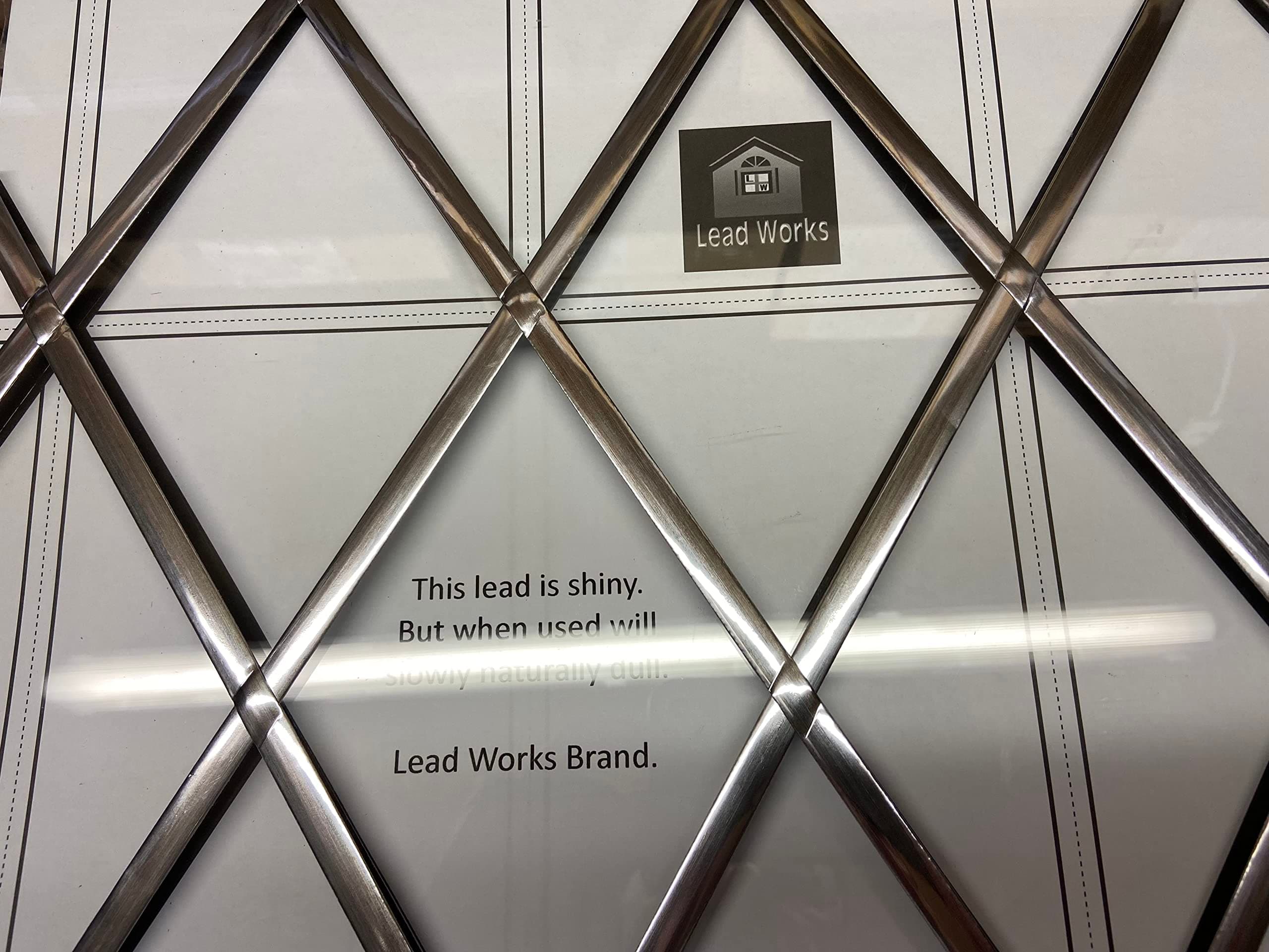 Self Adhesive Window Lead Strip, 6mm Silver x 5 metres, Creating Stunning Decorative Designs, Adhesive Lead Strips Coil For Windows, Natural Silver – Free Standard Template -