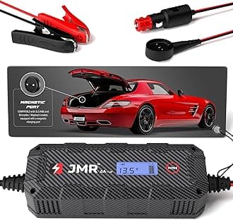 JMR Battery Charger for Mercedes-Benz SLS AMG Trickle Charger Conditioner Maintainer (Magnetic Port, UK Plug, Add Lithium Mode)