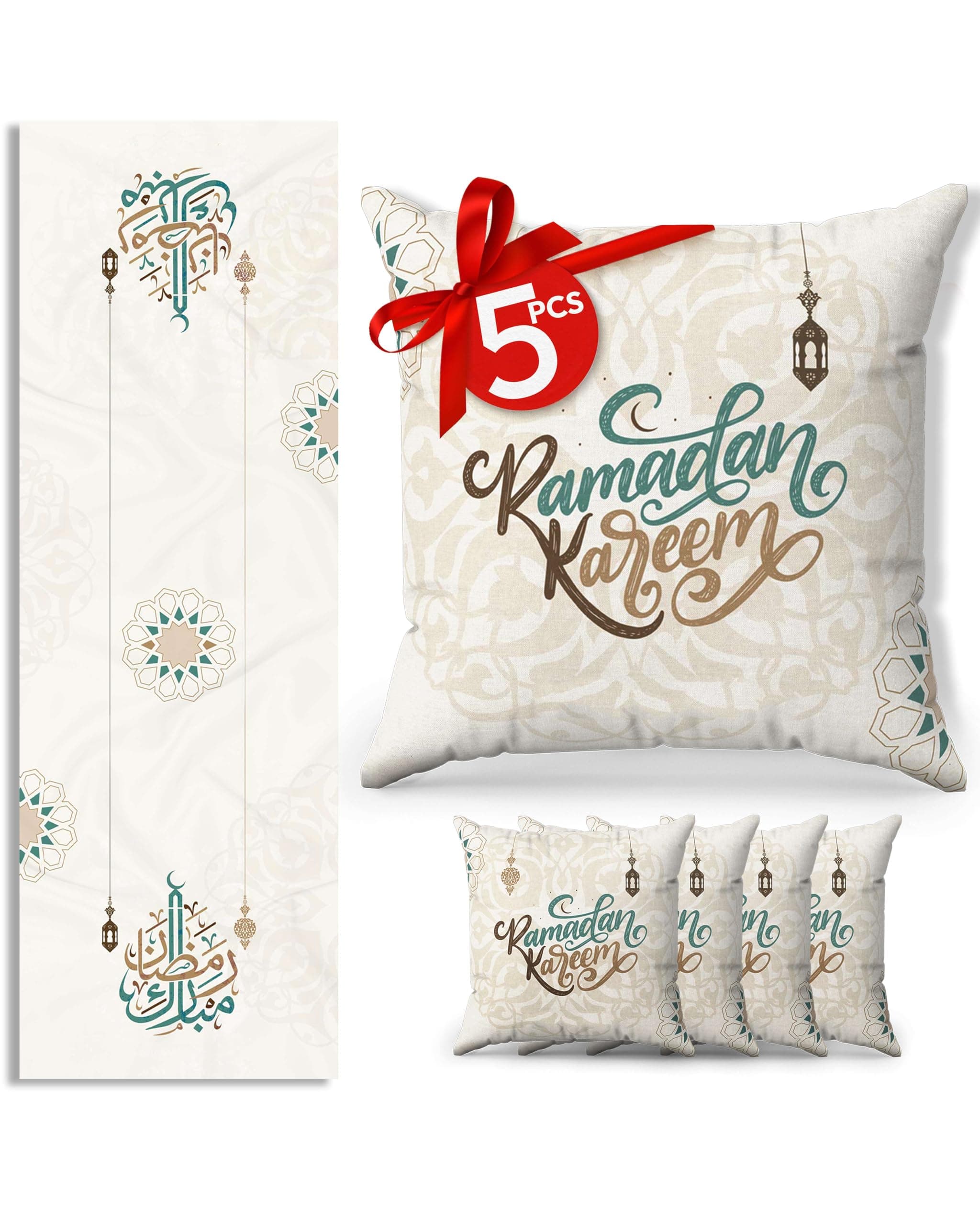 OLEEK Decorations for Home - Table Runner & 4pcs Pillow Covers - Decorations for Table - Gifts - Decor 2023