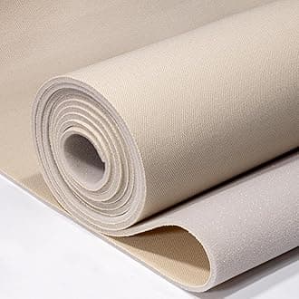 Auto Headliner Fabric 38" L × 60" W Mesh Type with Foam Backing - Tube Packaging - Beige Interior Replacement Material for Car/Truck/SUV/RV Roof - Home Repair/DIY Headliner Material