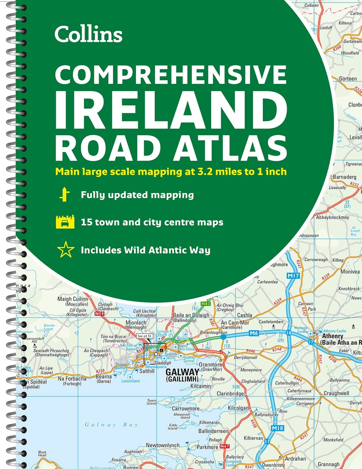 Comprehensive Road Atlas Ireland: Easy to read, updated mapping