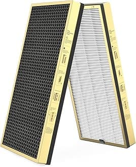 Jafända Replacement Filter for JF999 Air Purifier, 2-Pack VOC Filters, with 5.7 lb Activated Carbon & Granular SP-Permanganate, Remove Formaldehyde,VOCs,Smoke