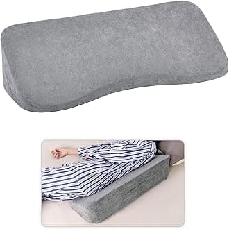 TANYOO Long Wedge Pillow for After Surgery Curved Shaped Turning Wedge Pillow for Side Sleeping Bedridden Patient Products to Prevent Bed Sore and Improve Healing Process No-Slip Bottom Height 7.5 inOEKO-TEX STANDARD 100