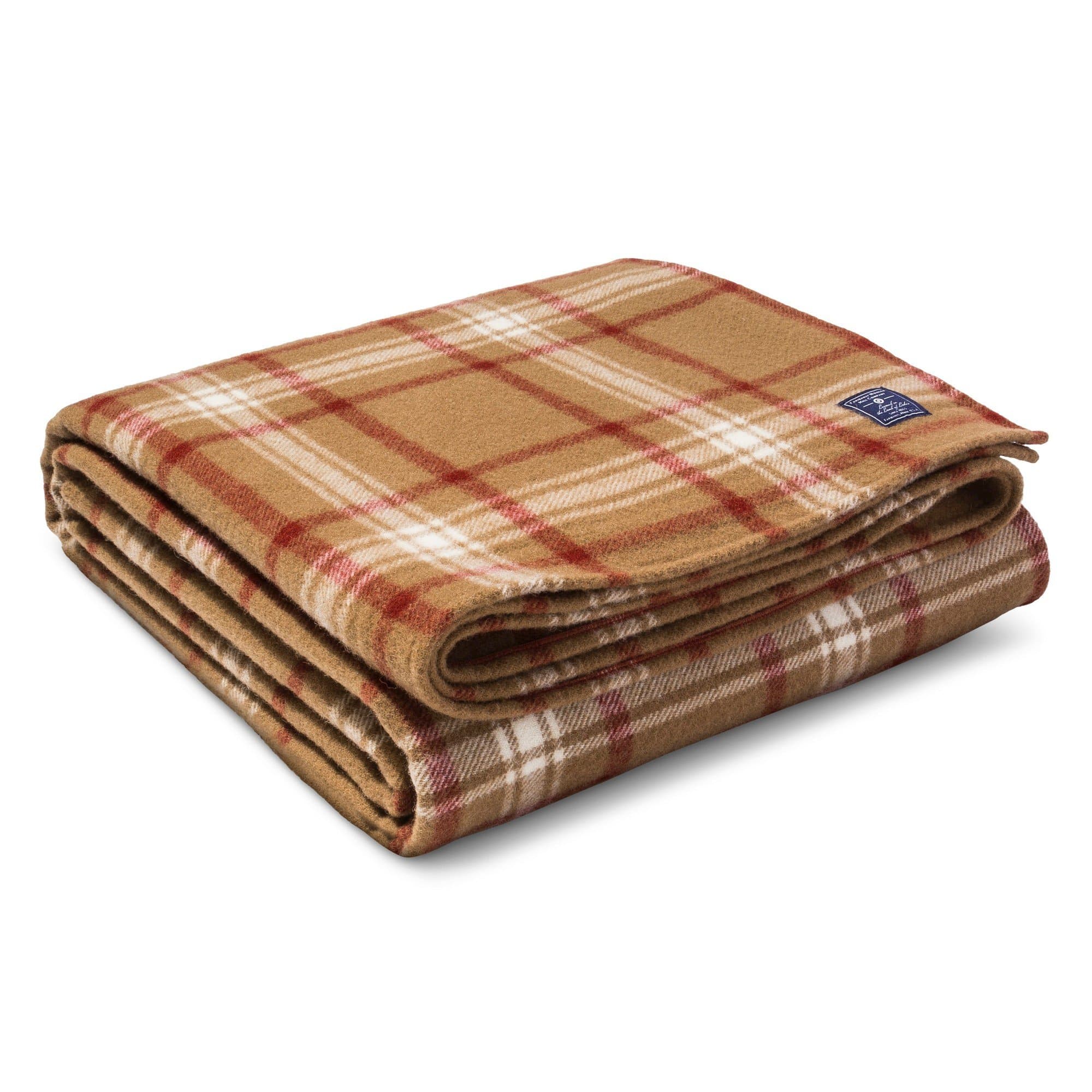 Faribault For Target - Chestnut Plaid Wool Blanket For Target (King)