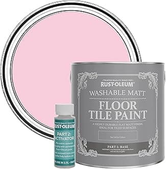 Pink Washable Matt Floor Tile Paint - My Husband Said No 2.5L