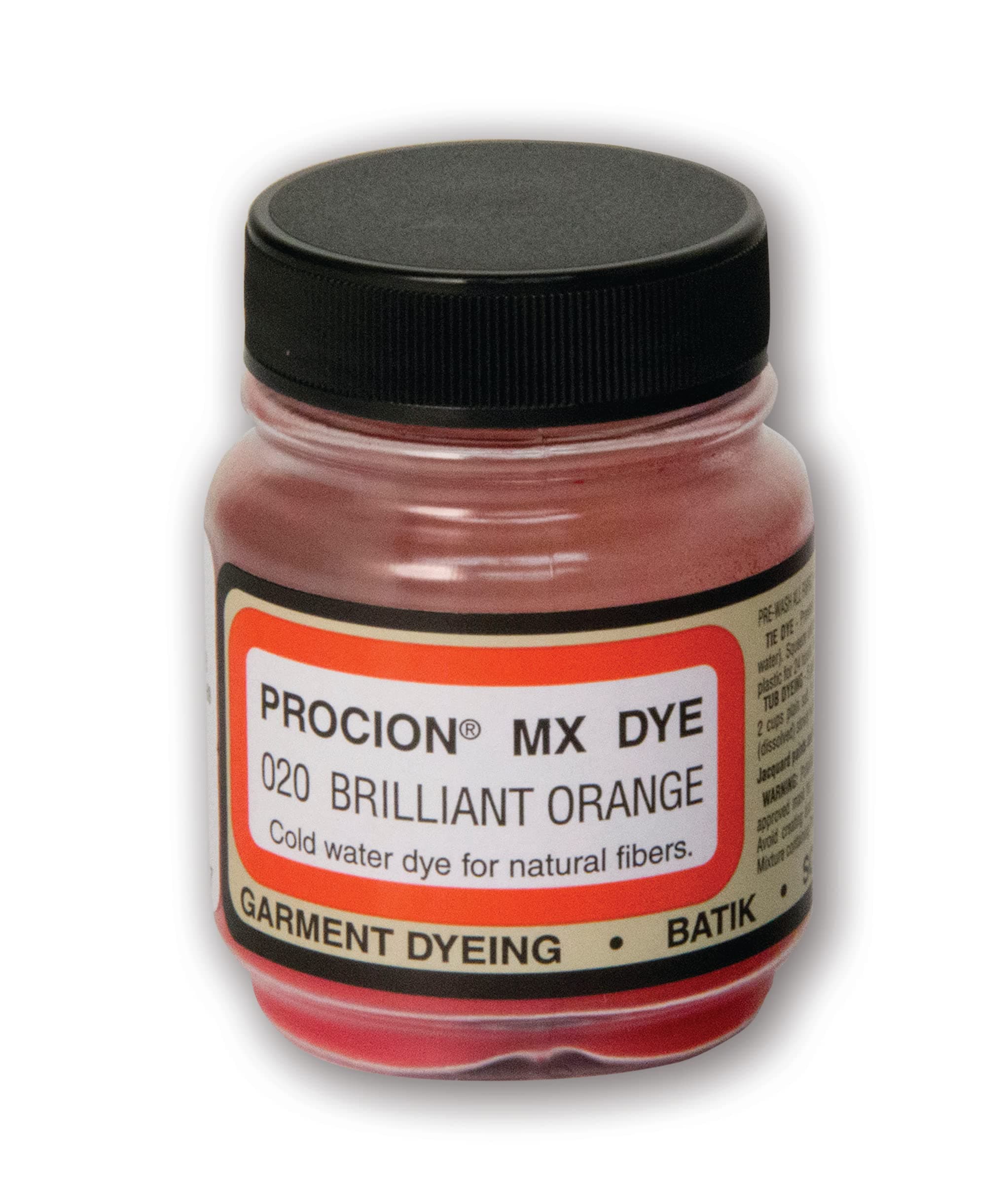 Jacquard Procion Mx Dye, 2/3-Ounce, Bright Orange (PMX-1020)