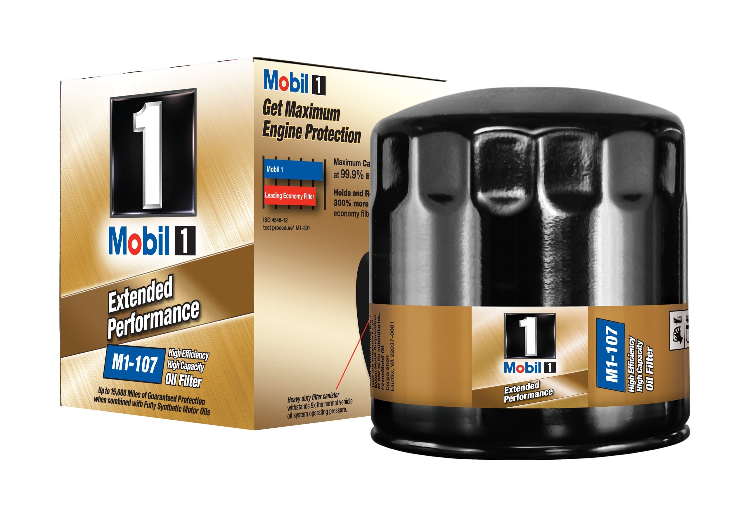 1 M1-107 Extended Performance Oil Filter (Pack of 2)