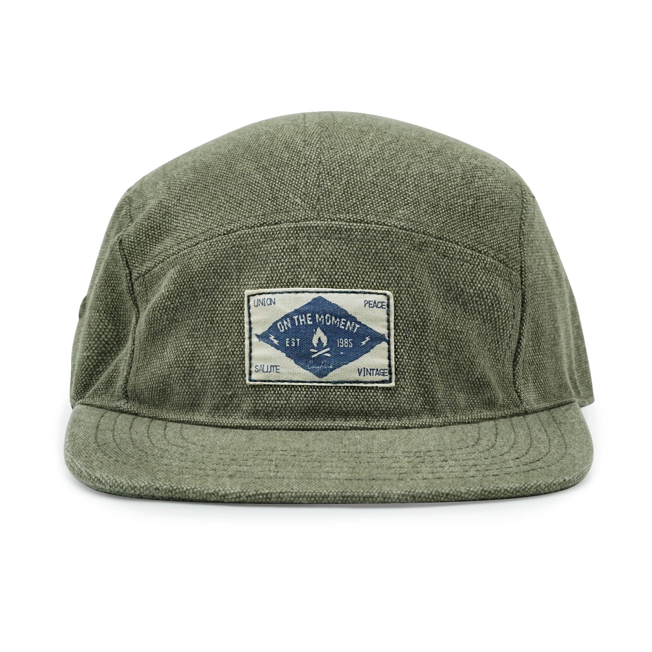 CLAPE Snapback 5 Panel Hat for Men Women Washed Cotton Flat Bill Baseball Cap Strapback Hip Hop Biker Board Cap