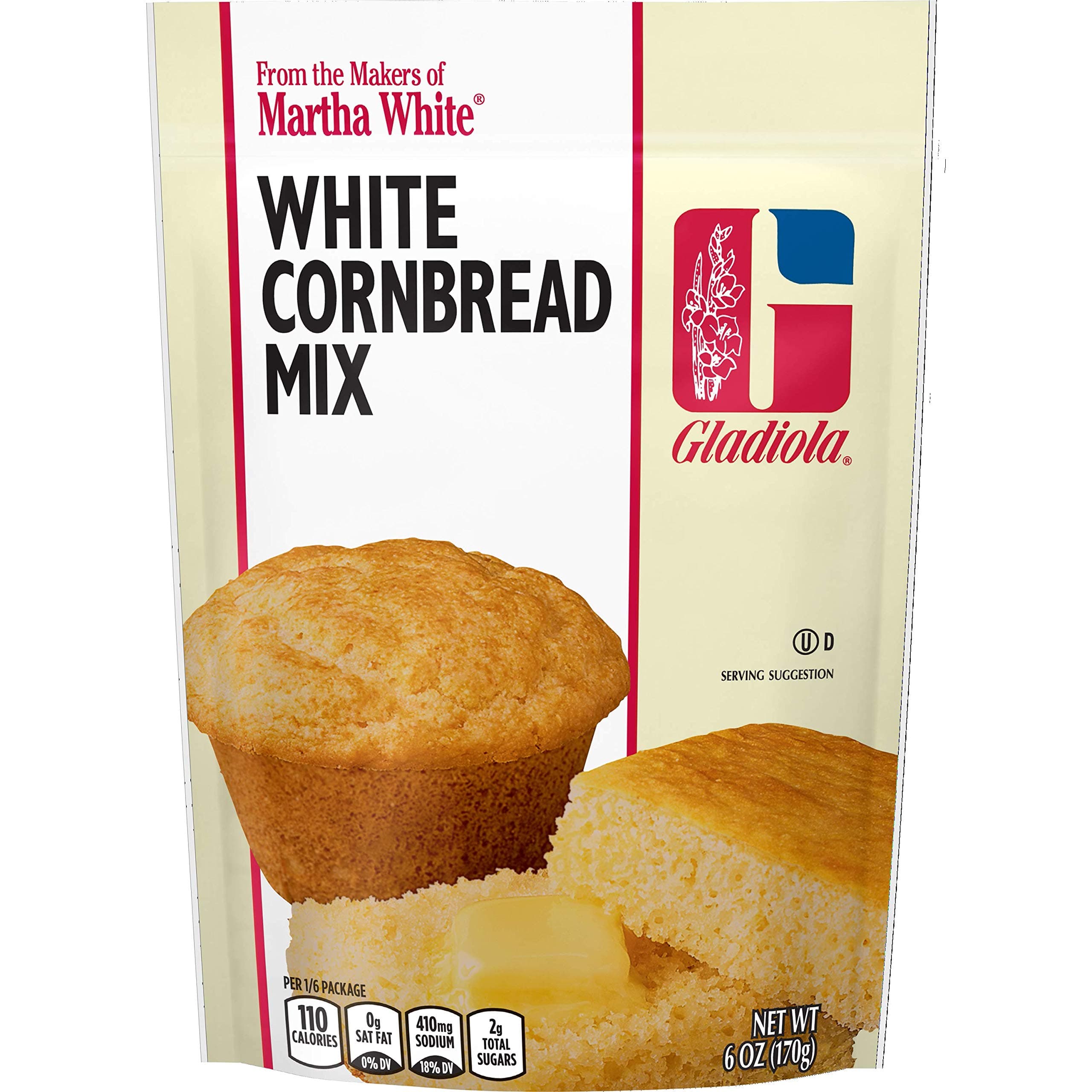 Gladiola White Cornbread and Muffin Mix, 6 Ounce (Pack of 12)