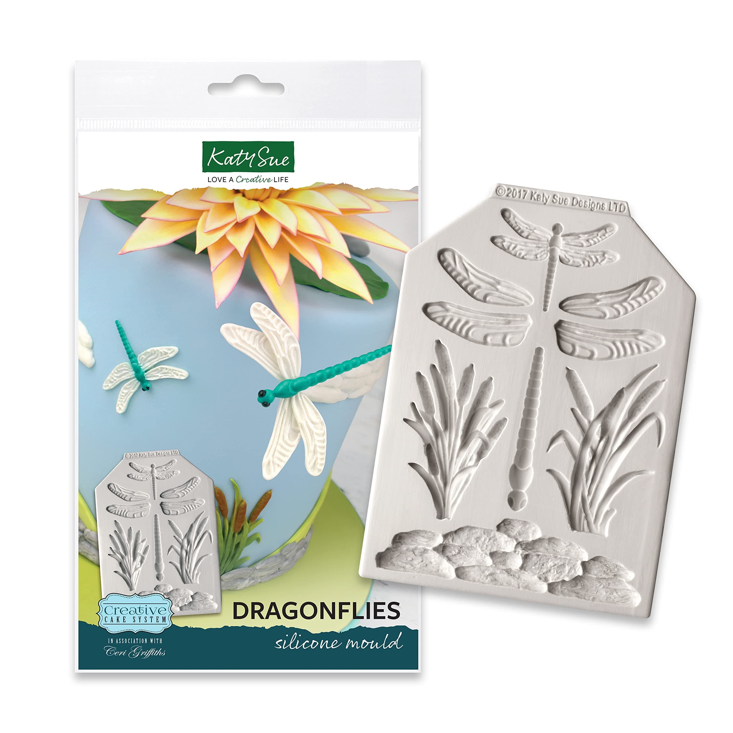 Dragonflies Silicone Cake Decorating Mould (from The Ceri Griffiths Creative Cake System)