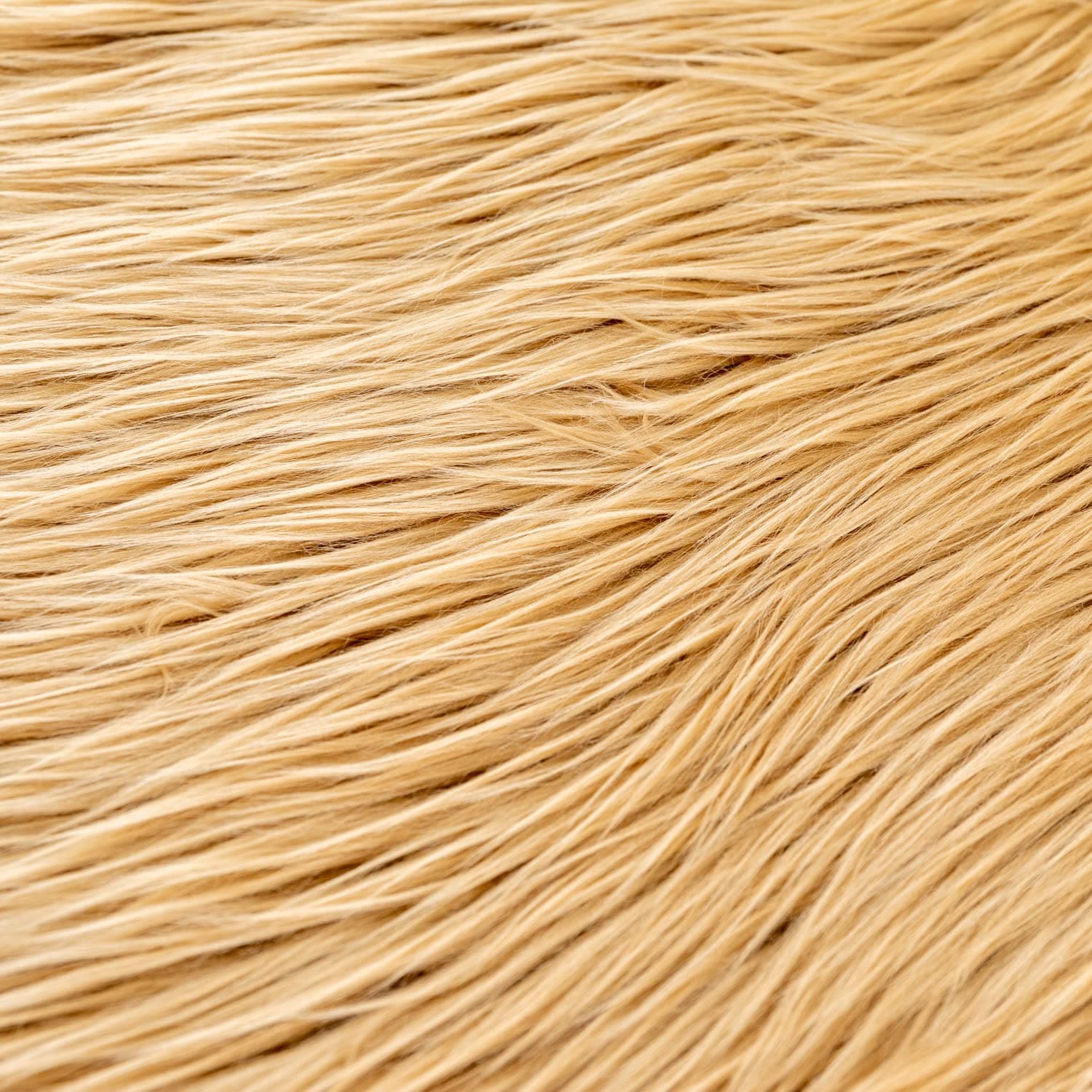 Faux Fur Fabric Beige 10x10