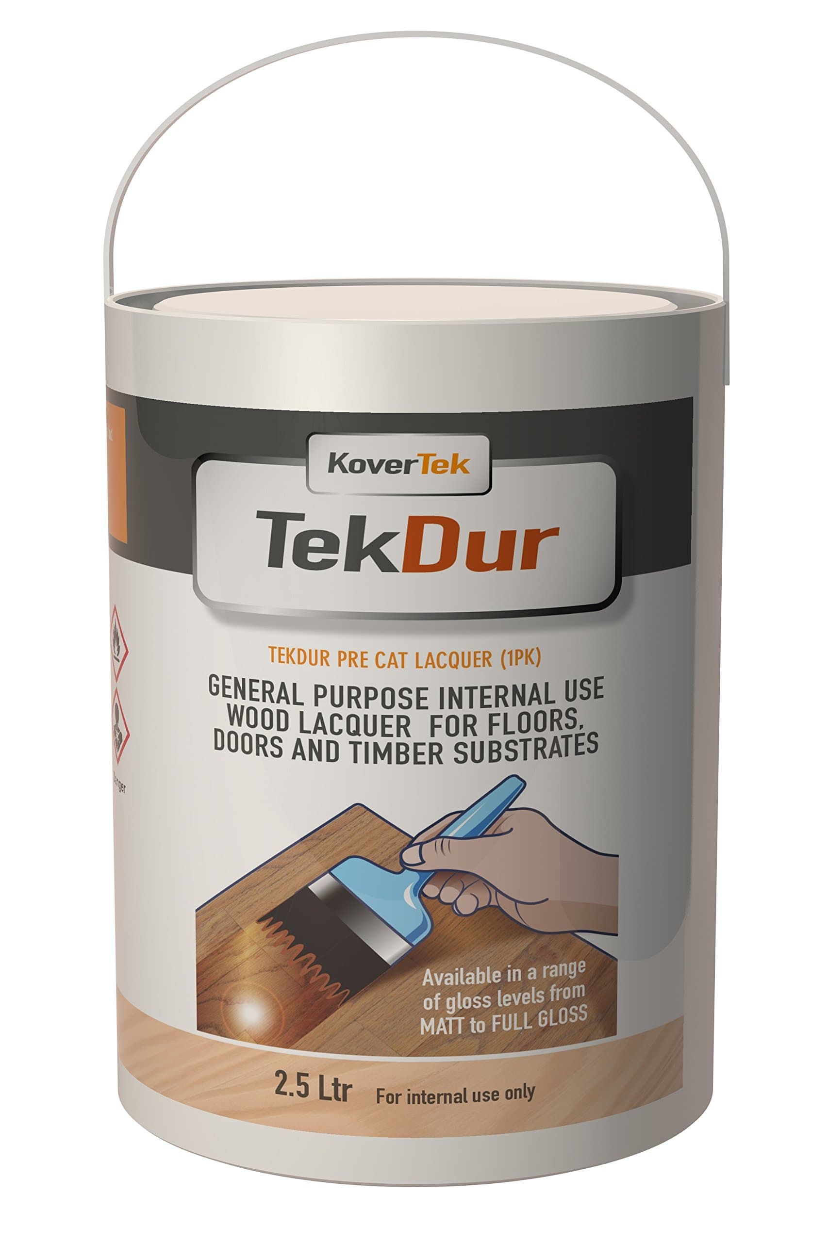 TekDur Pre Catalysed Wood Lacquer (80% Full Gloss) 2.5Lt