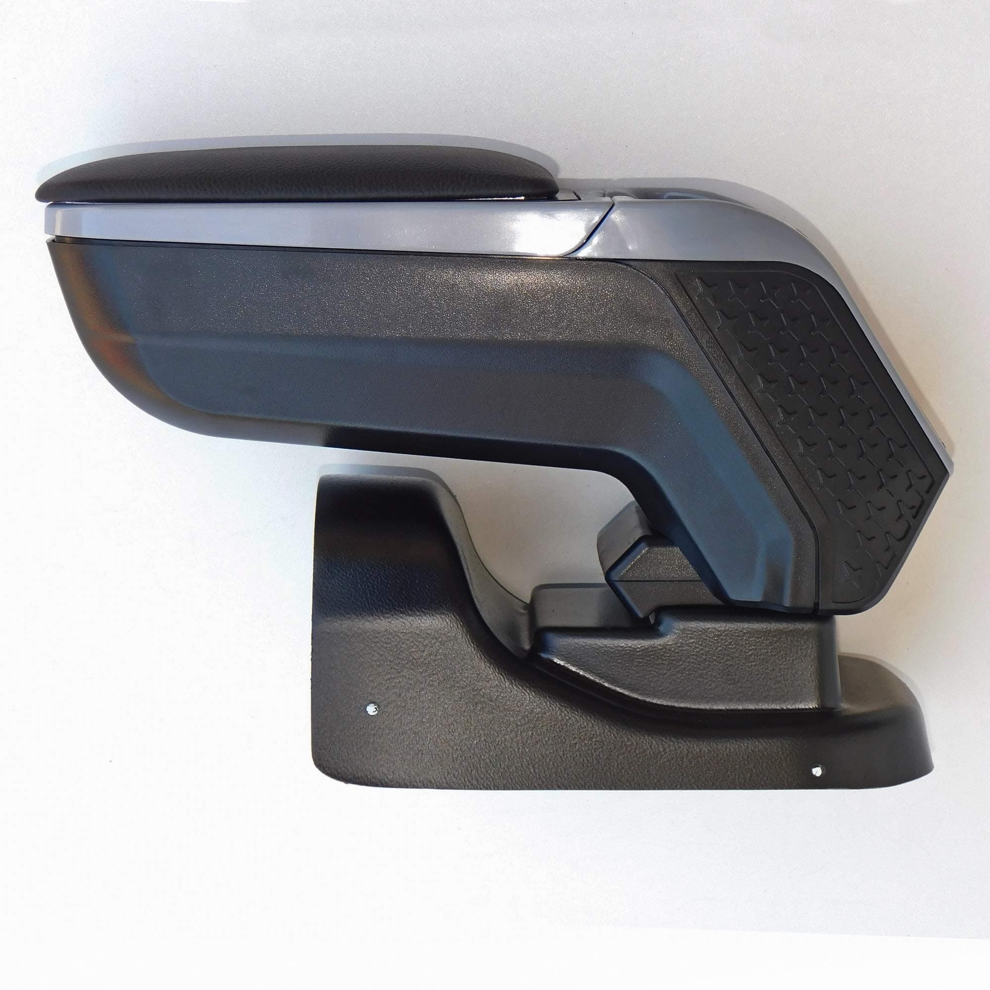 Armrest Car Center Console Automotive Storage Box Centre Arm Rest Fit Citroen C3 Aircross 2017-2019 (Black with Grey line)