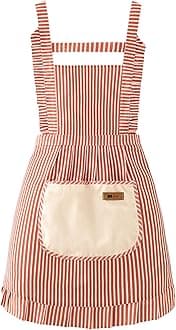 FAIRYGATE Aprons for Women Unisex Adjustable Apron Cooking Kitchen Chef for Home Kitchen Restaurant Coffee House