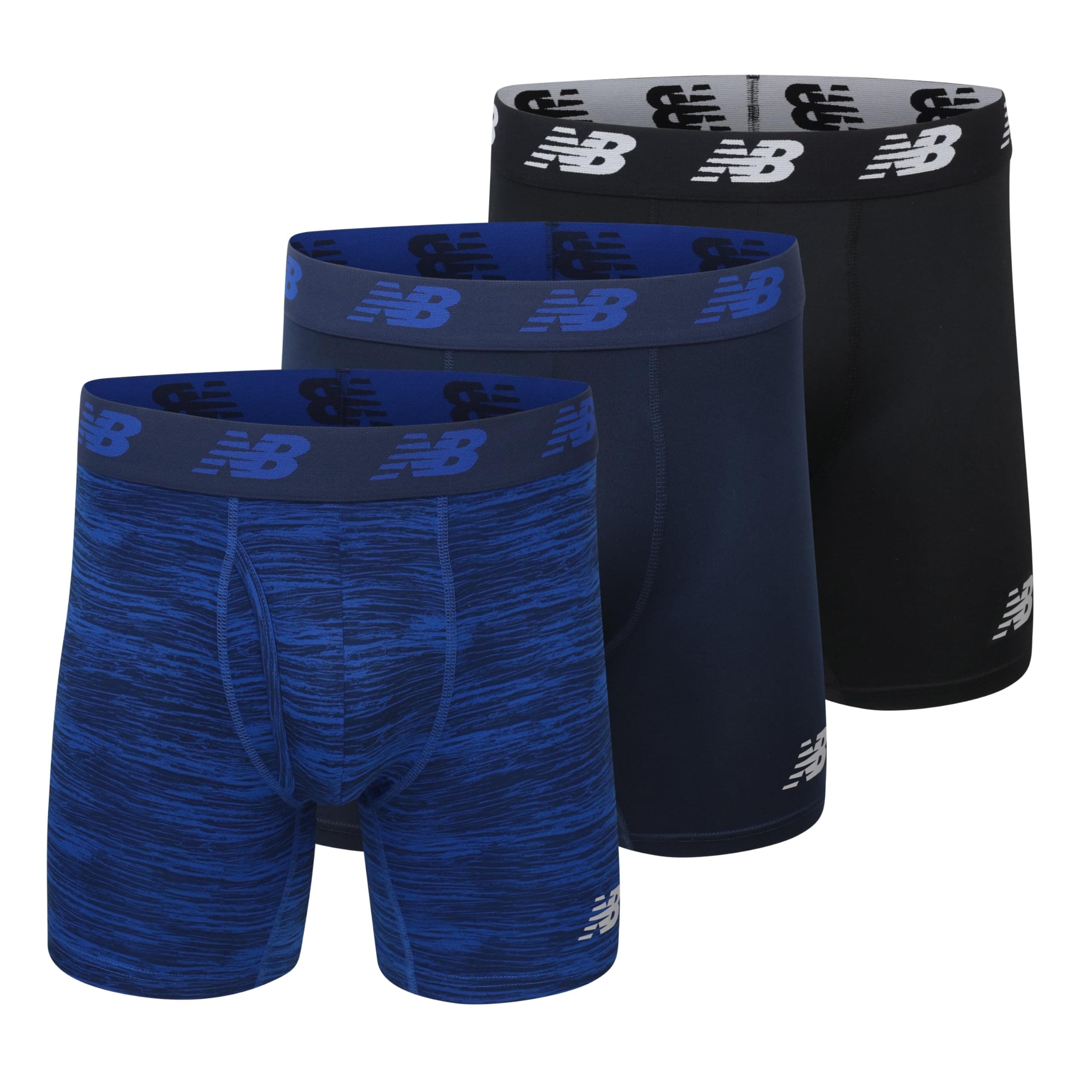 New Balance Men's 3-Pack 6" Fly Front Boxer Brief