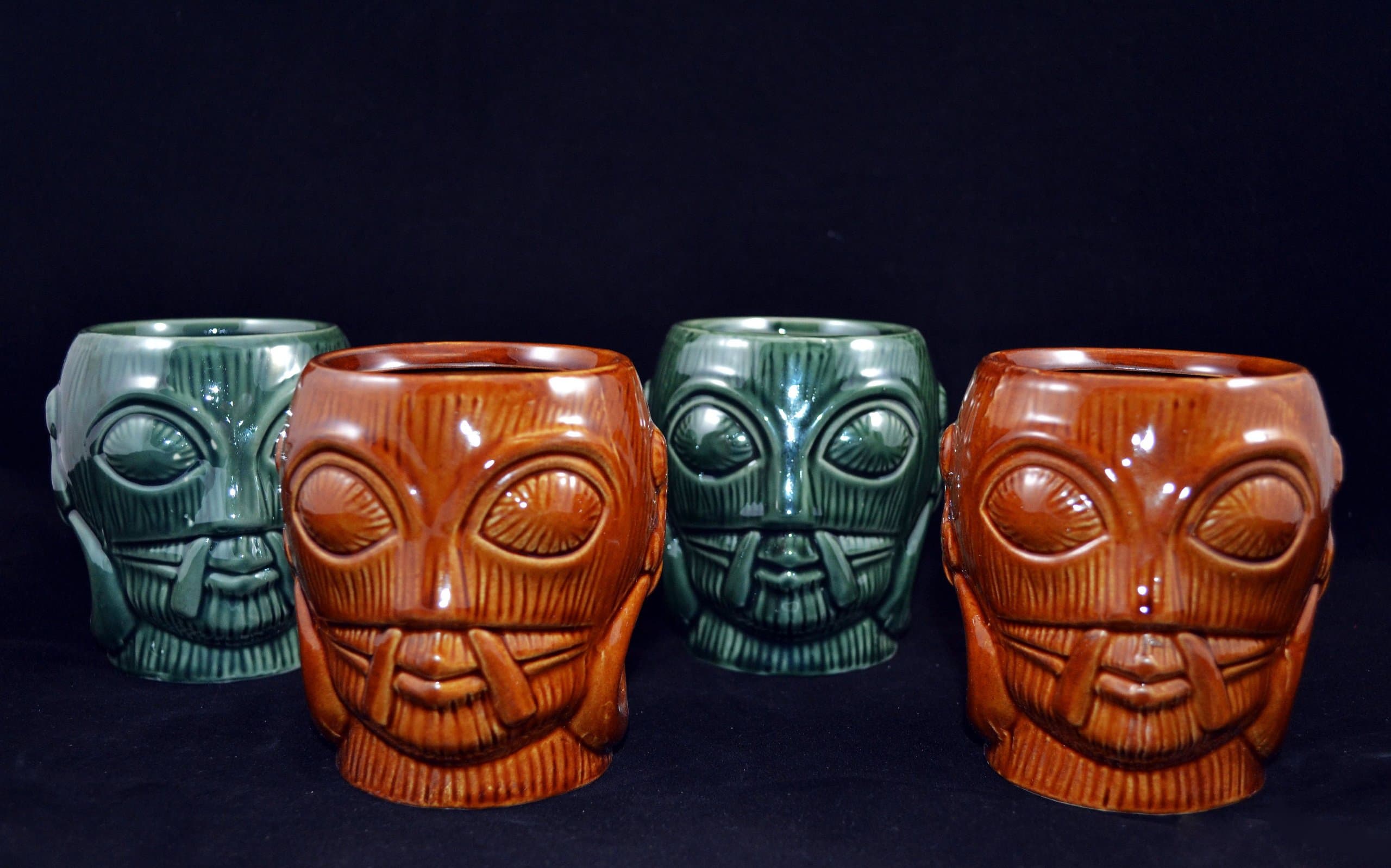 Bora Bora Tiki Mug Set of 4