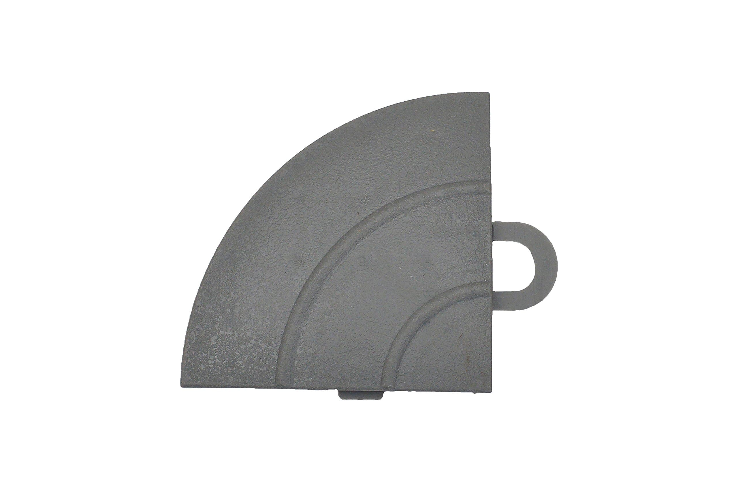 Speedway Garage Tile C789453S Garage Floor Interlocking Ramp Edges Corner, Silver