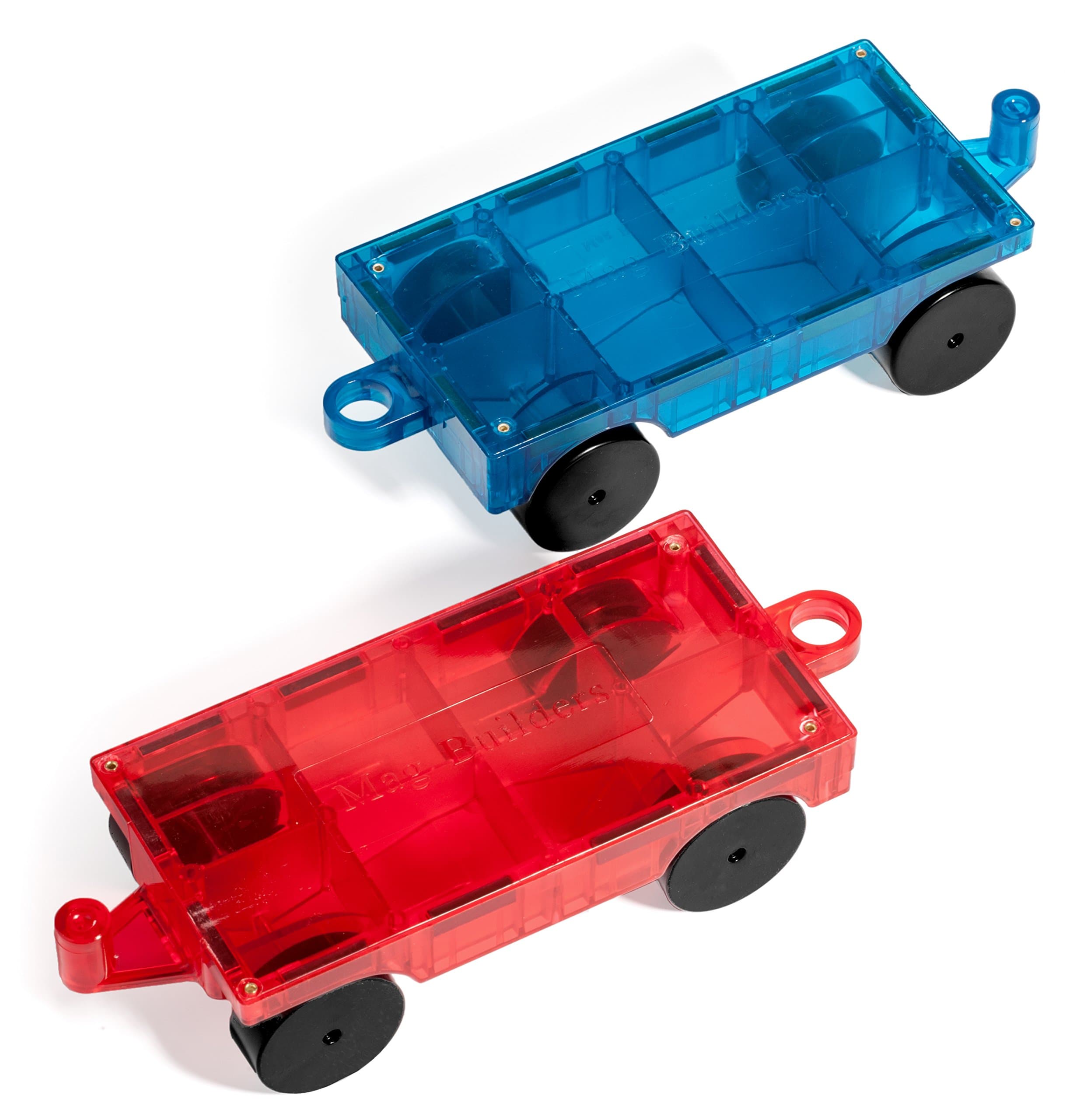 Jack & Roo New Mag Builders 2 Piece Car Set - Magnetic Truck Car Train - Magnet Building Tile Magnetic Blocks - Creativity Beyond Imagination! Educational, Inspirational, Conventional,& Recreational!