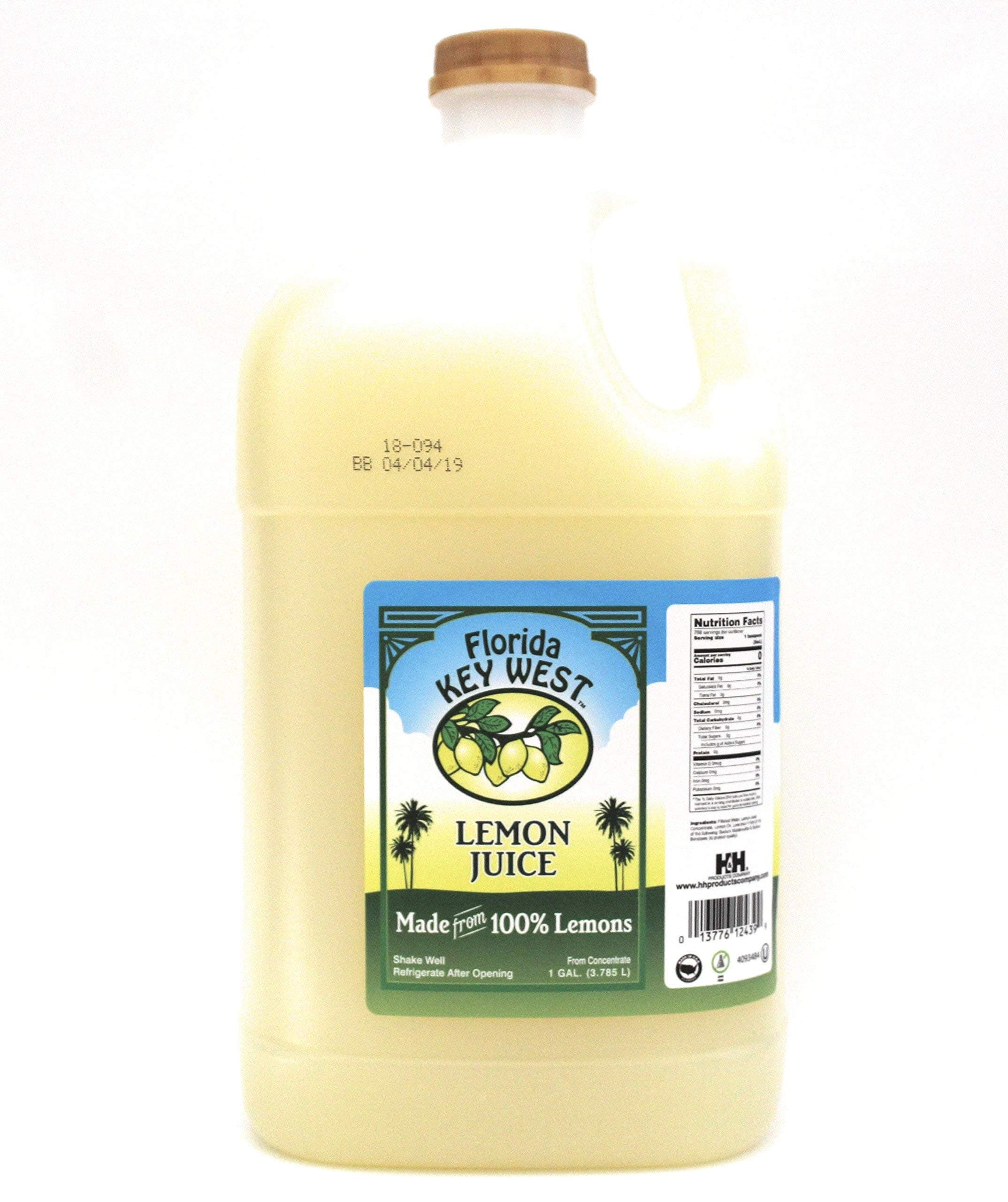 Florida Key West Lemon Juice, 1 Gal