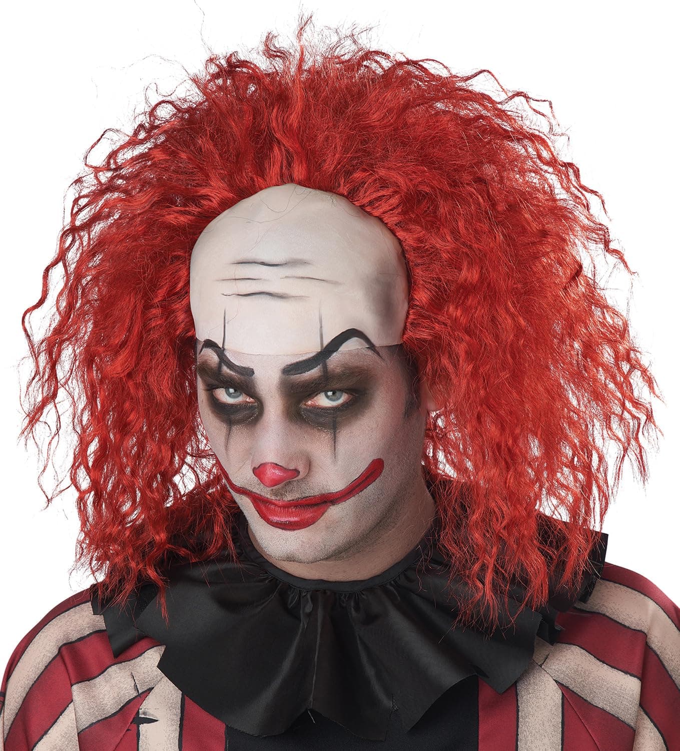 California Costumes, Clown Pattern Baldness, Wig with Bald Cap
