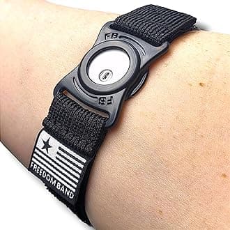 6-26" Inch Freedom Band for Freestyle Libre 3 : Transmitter Protection Sensor Cover Arm & Leg Band -No More Adhesive Patch Tapes (Black, 6-26")